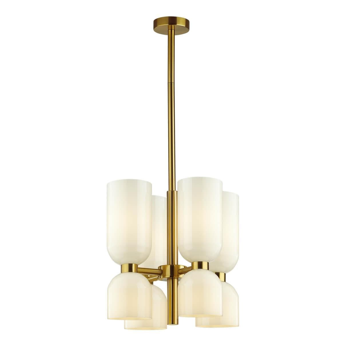 Odeon Light 4798/8 MIDCENT ODL21 213 бронзовый/белый Люстра E14 8*60W ORINOCO — миниатюра 1