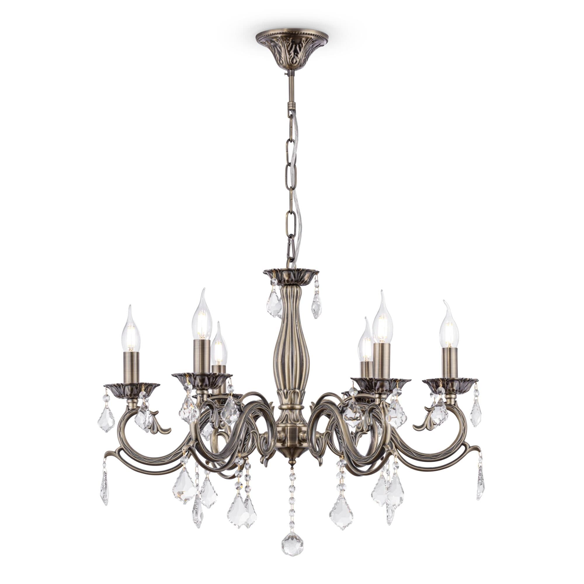 Maytoni Royal Classic Bronze Бронза Антик Люстра 6xE14 60W RC245-PL-06-R — миниатюра 6