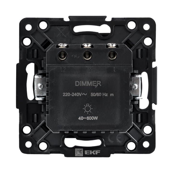EKF PROxima Стокгольм Черный Светорегулятор, 600W, 220В — миниатюра 4
