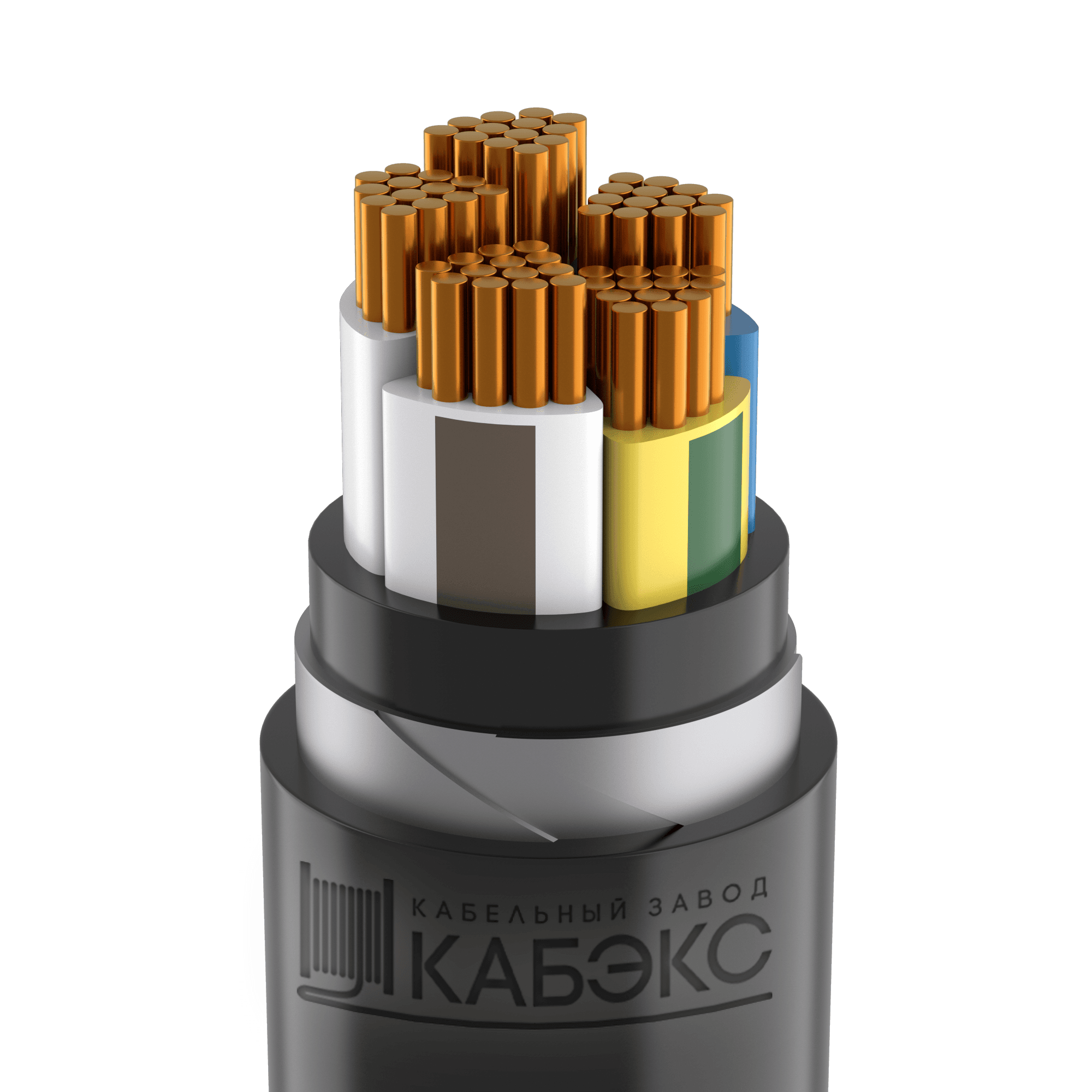 Кабель силовой бронированный ВБШвнг(А) -LS-ХЛ 5х120 мc(N,PE)-1 Кабэкс ТХМ00385652