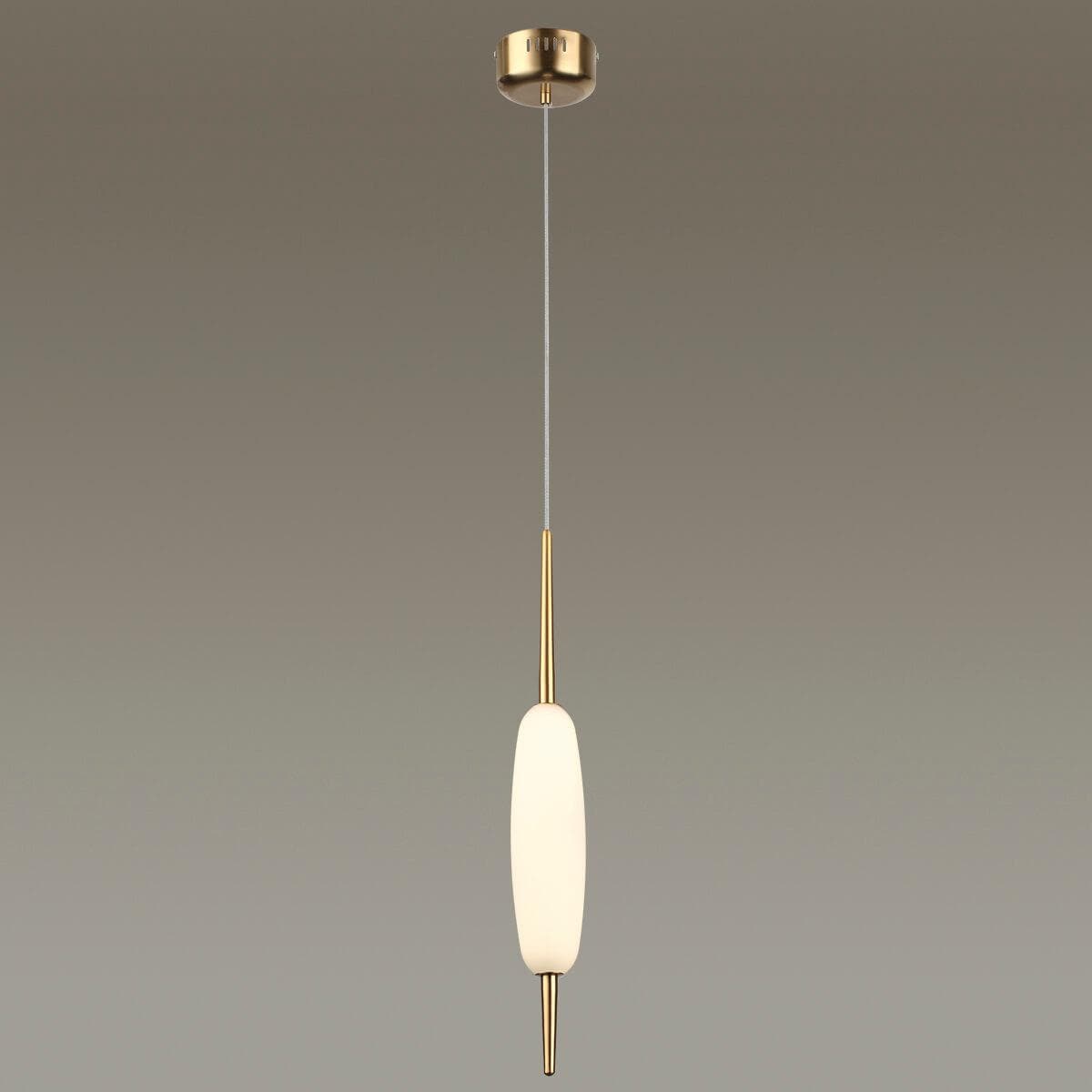 Odeon Light 4792/12L PENDANT ODL21 008 бронзовый/белый Подвес LED 12W SPINDLE — миниатюра 3