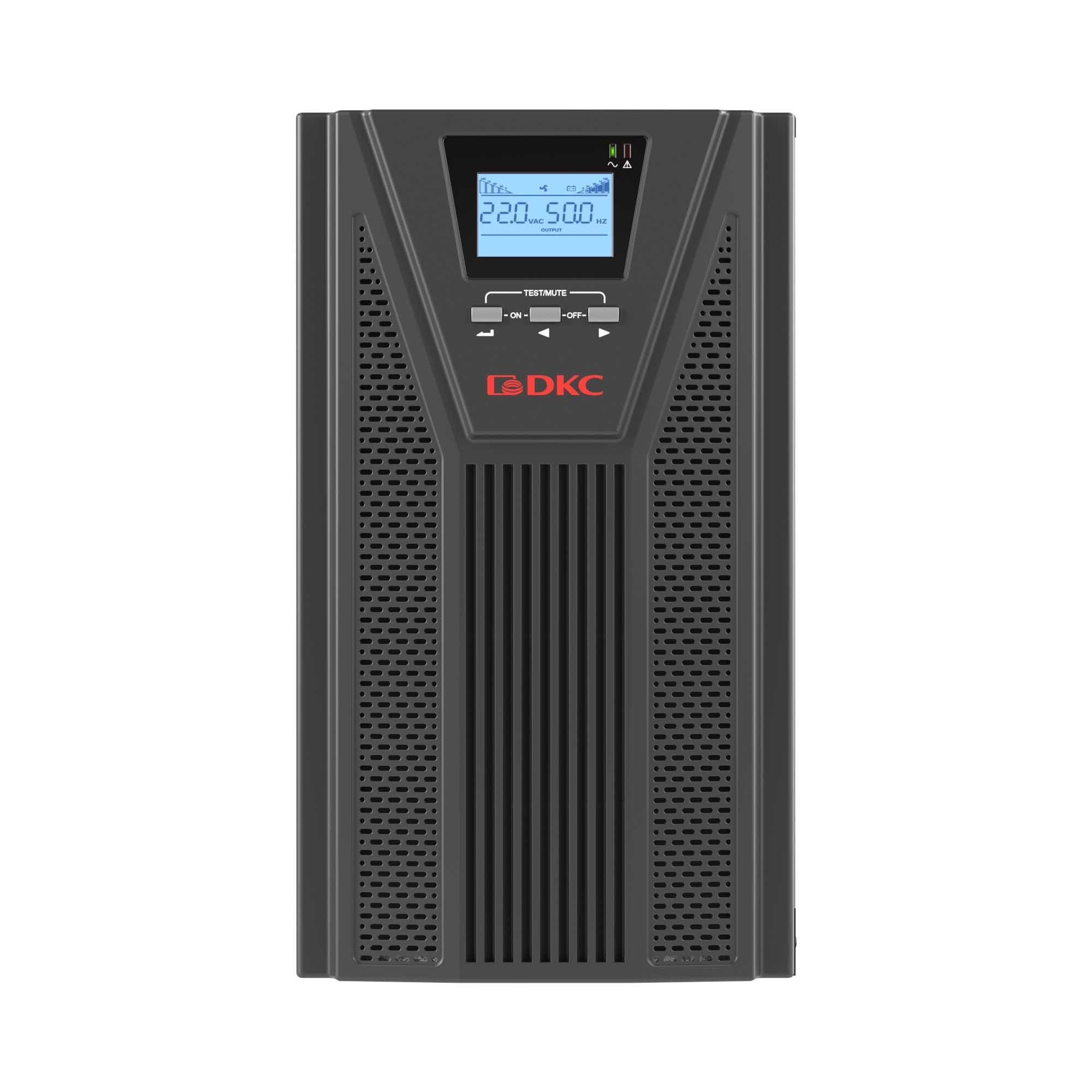 DKC Онлайн ИБП ДКС серии Small Tower, 2000 ВА/1800 Вт, 1/1, 4xSchuko, EPO, USB, RS-232, RJ45, без АКБ, 7 Ач — миниатюра 3