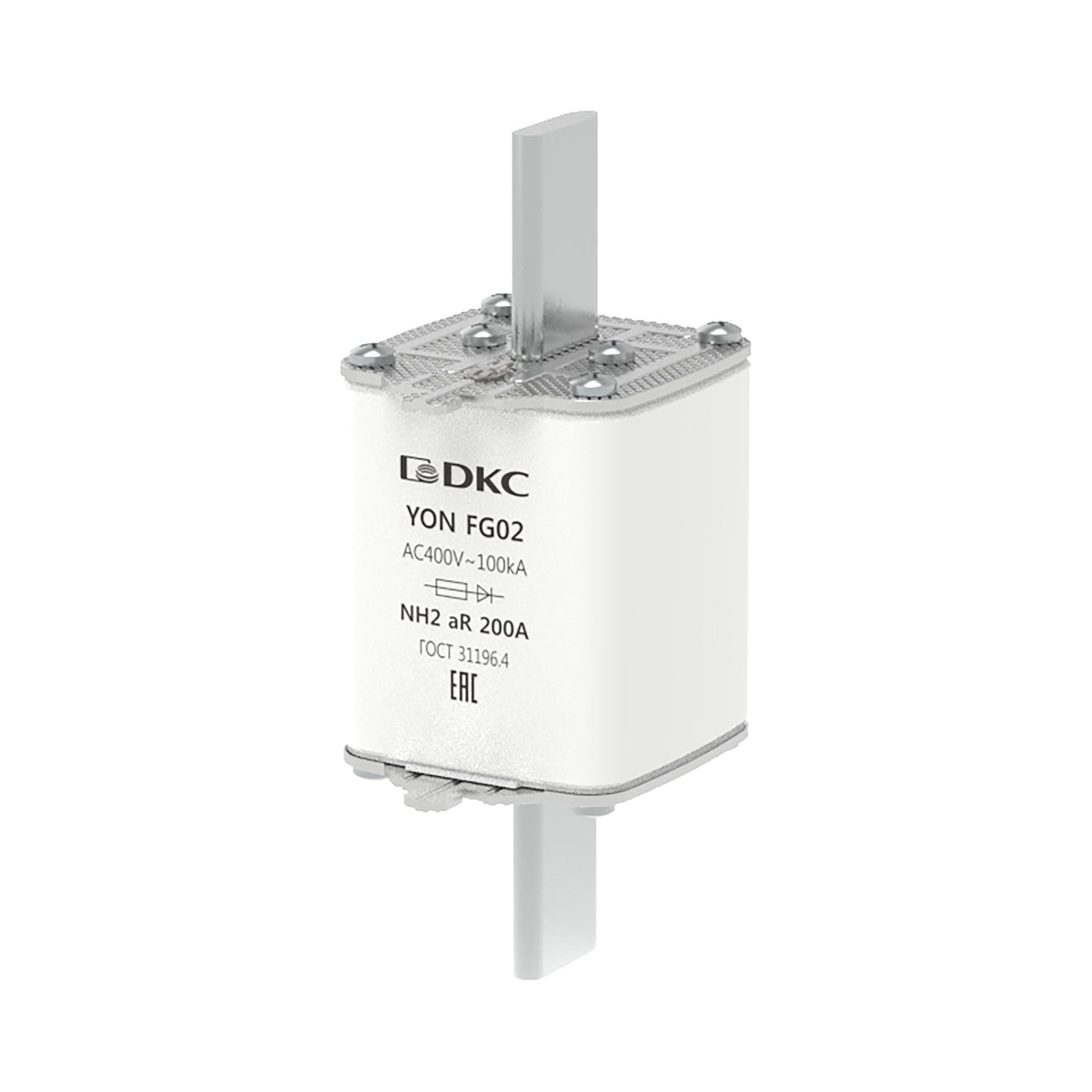 DKC Предохранитель YON ножевого типа FG2 200А 400V характеристика aR