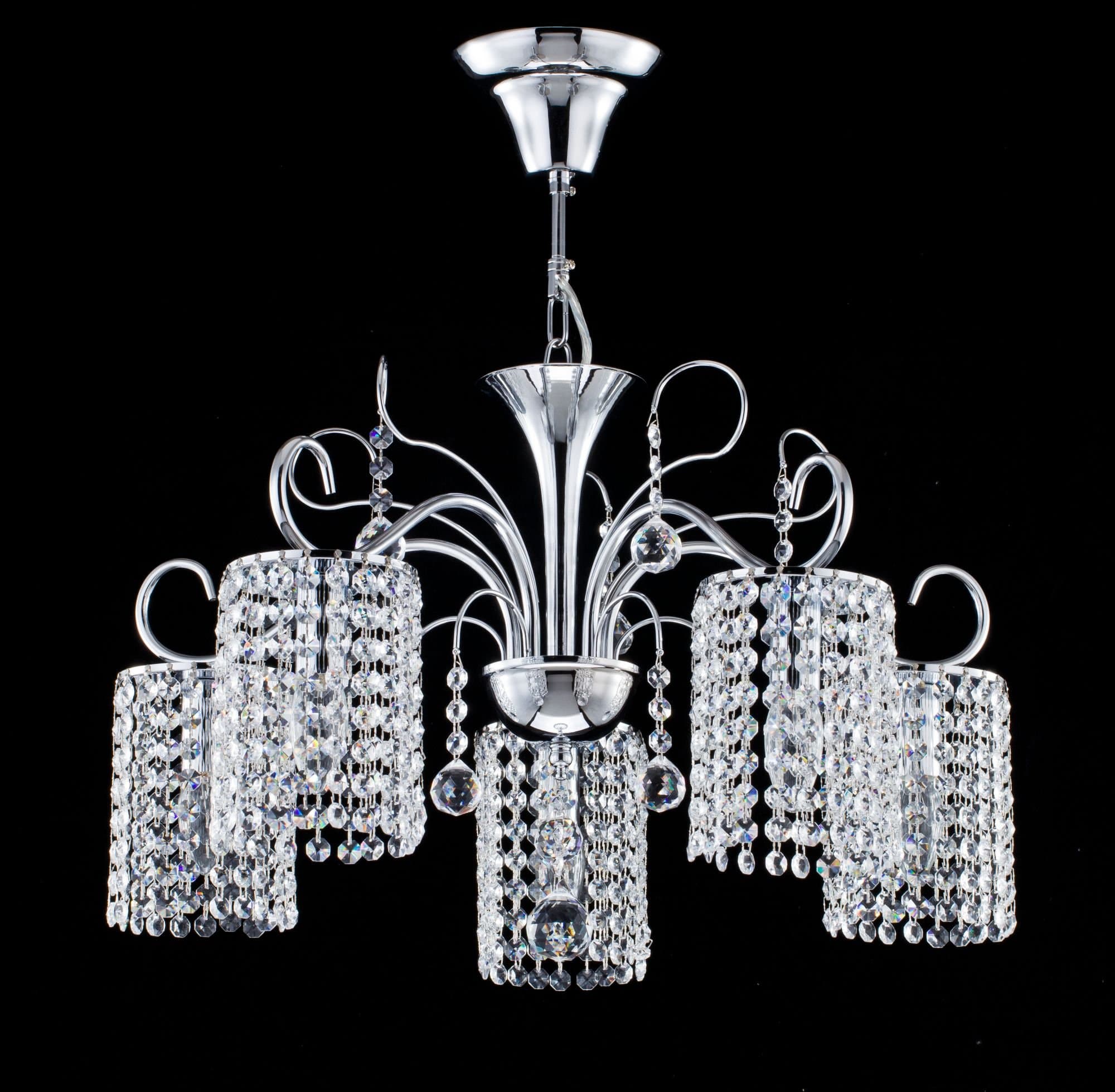 Freya Crystal Leona Хром Люстра E14 40W FR1127-PL-05-CH — миниатюра 3