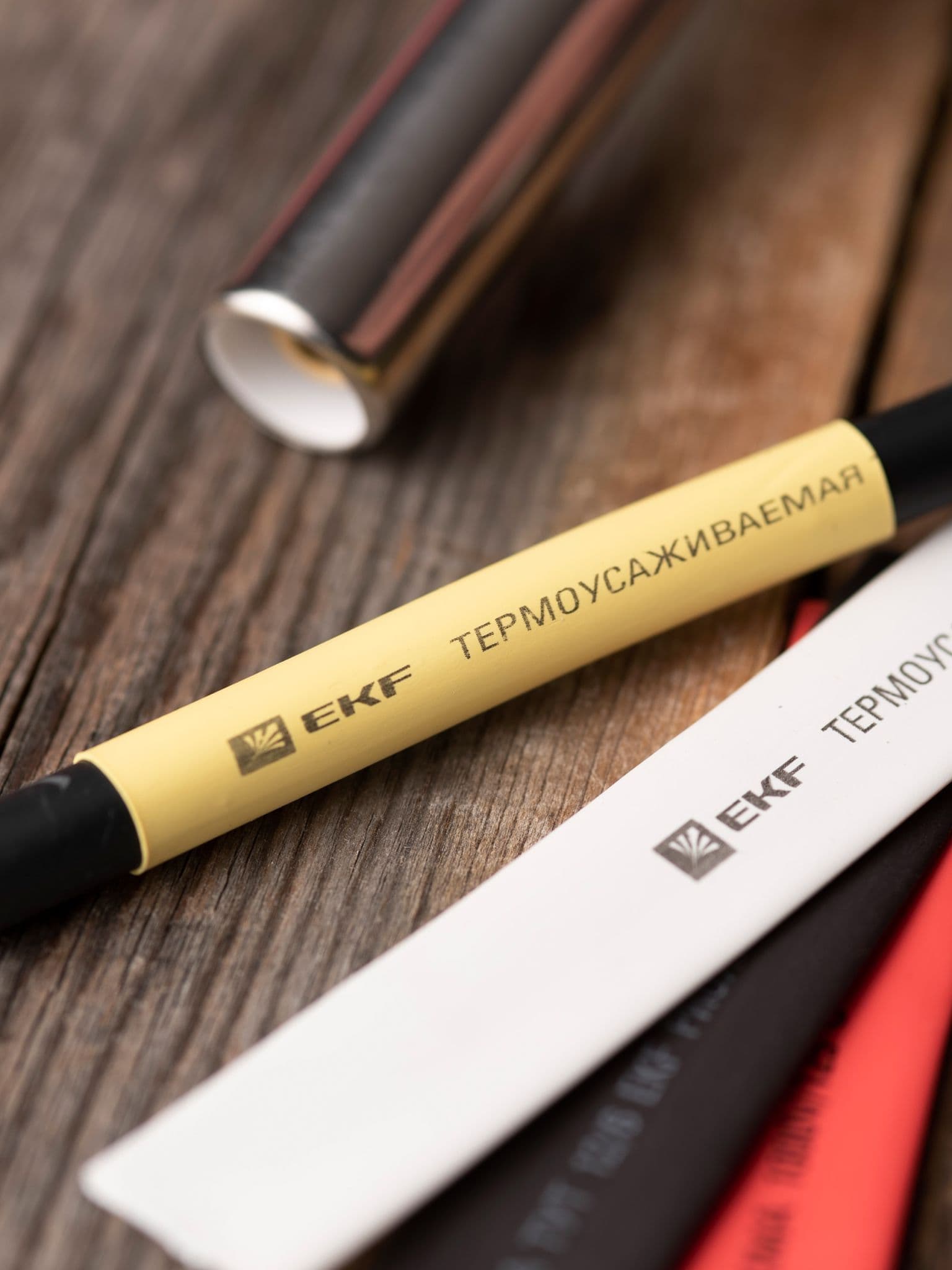 EKF PROxima Термоусаживаемая трубка ТУТ нг 16/8 желтая рулон — миниатюра 5