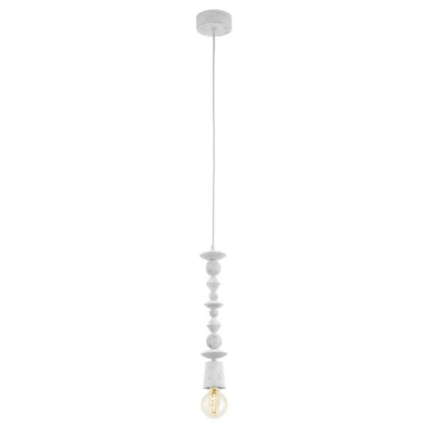 Eglo Подвес AVOLTRI, 1x60W (E27), Ø80, дерево, патина, белый 49371
