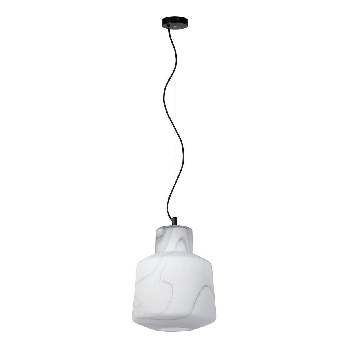 Lucide ALISTAIR Светильник подвесной Ø 30 cm 1xE27 White 20418/01/31 — миниатюра 1