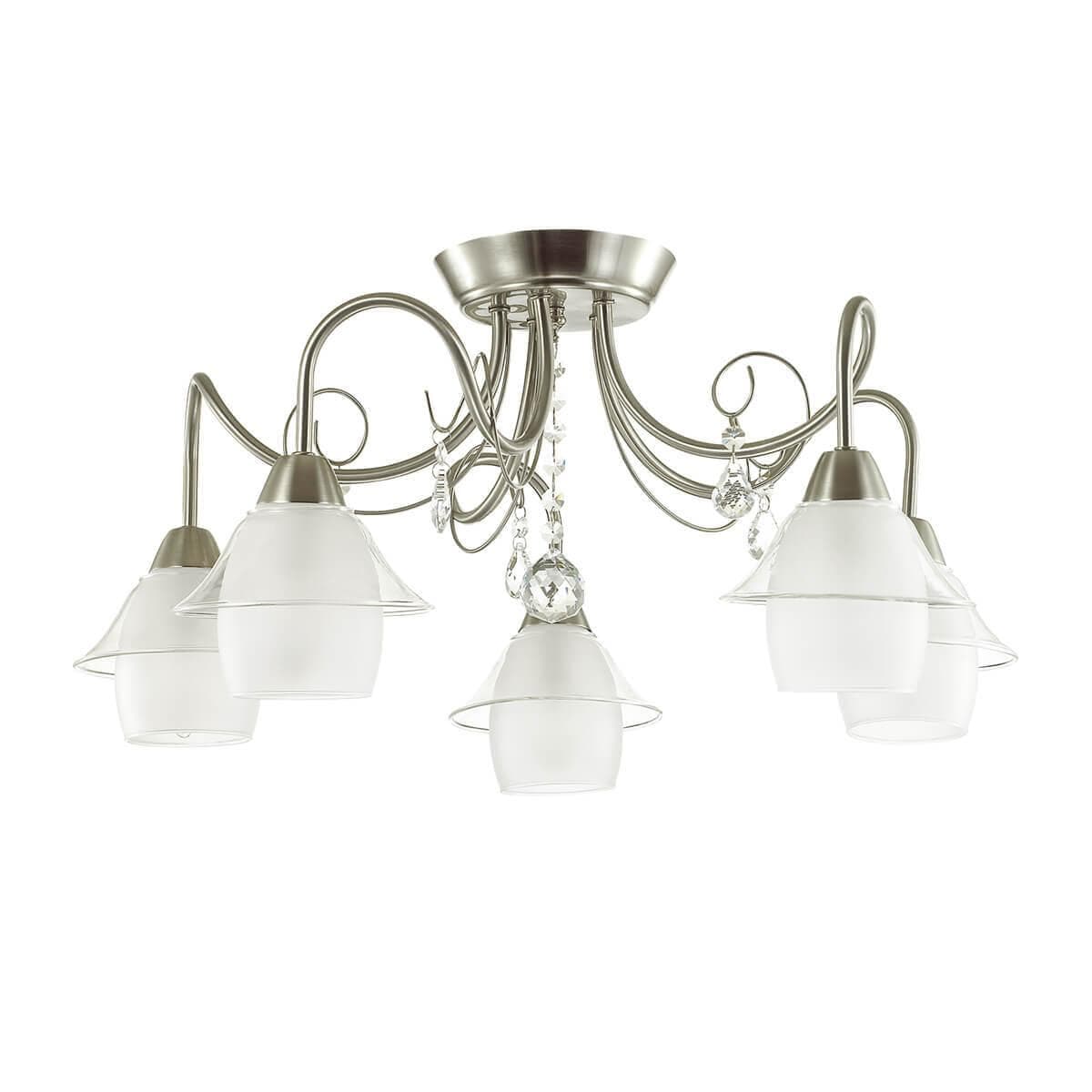 Lumion 3685/5C LN18 177 матовый никель/стекло Люстра потолочная E14 5*40W 220V BRITTANY — миниатюра 2