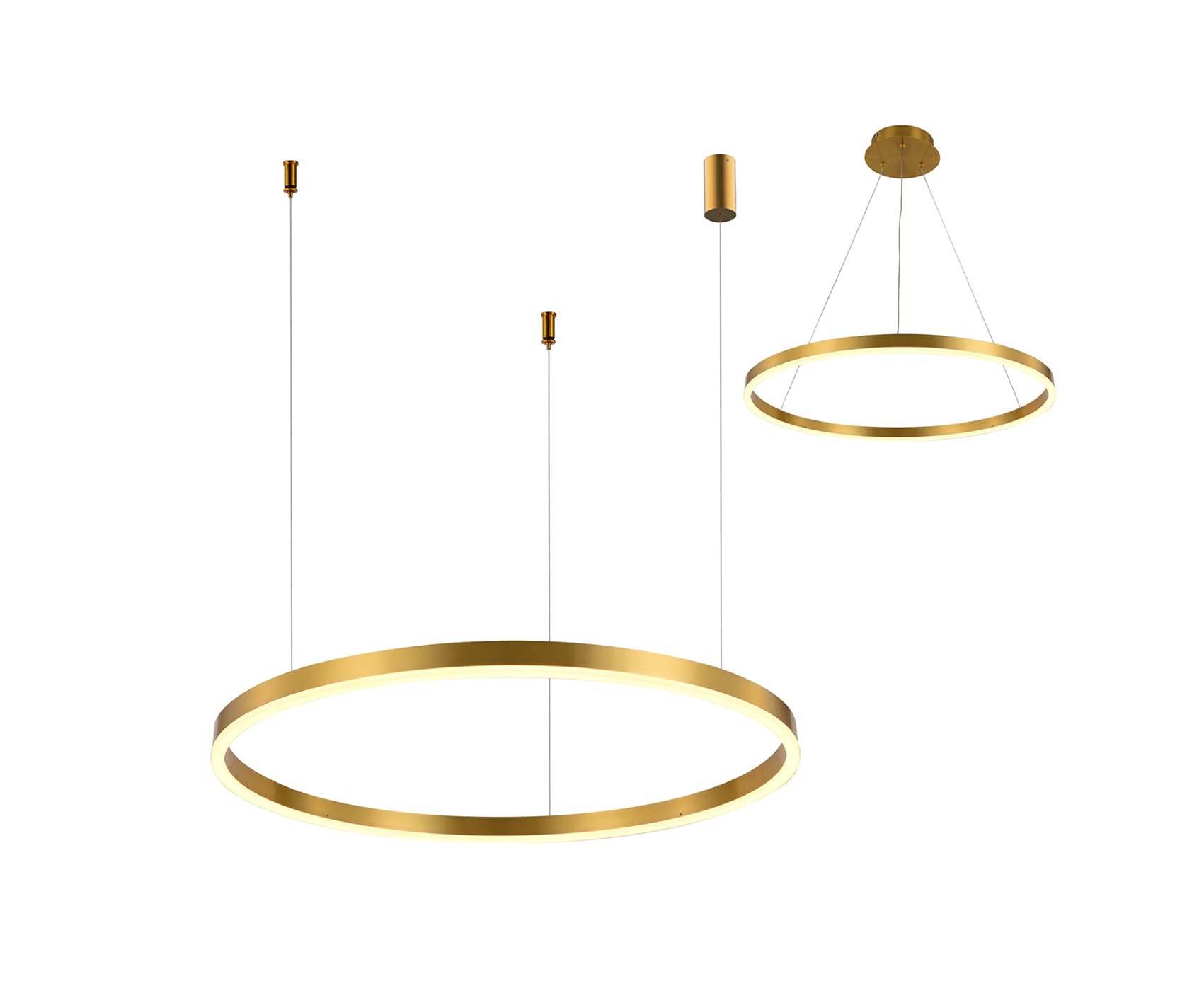 Kink Light 08212,36A(3000K) Подвес Тор латунь d40 h150 Led 24W (3000K) 2 типа крепления