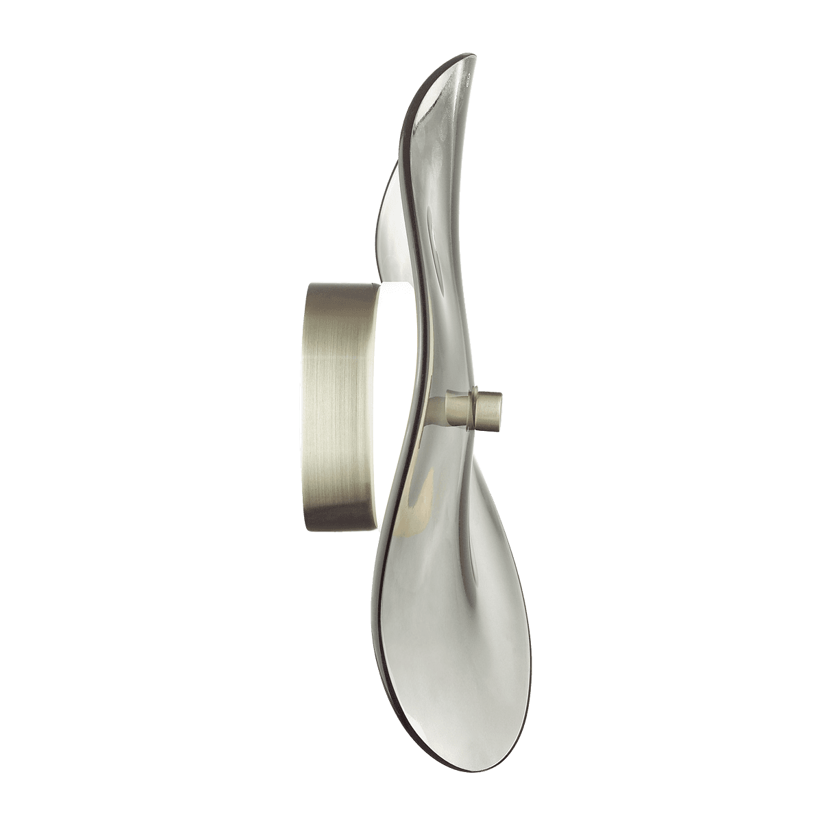 Odeon Light 4858/5WL L-VISION ODL_EX21 никель/дымчатый/стекло Настенный светильник LED 1*5W 4000K FLUENT — миниатюра 2
