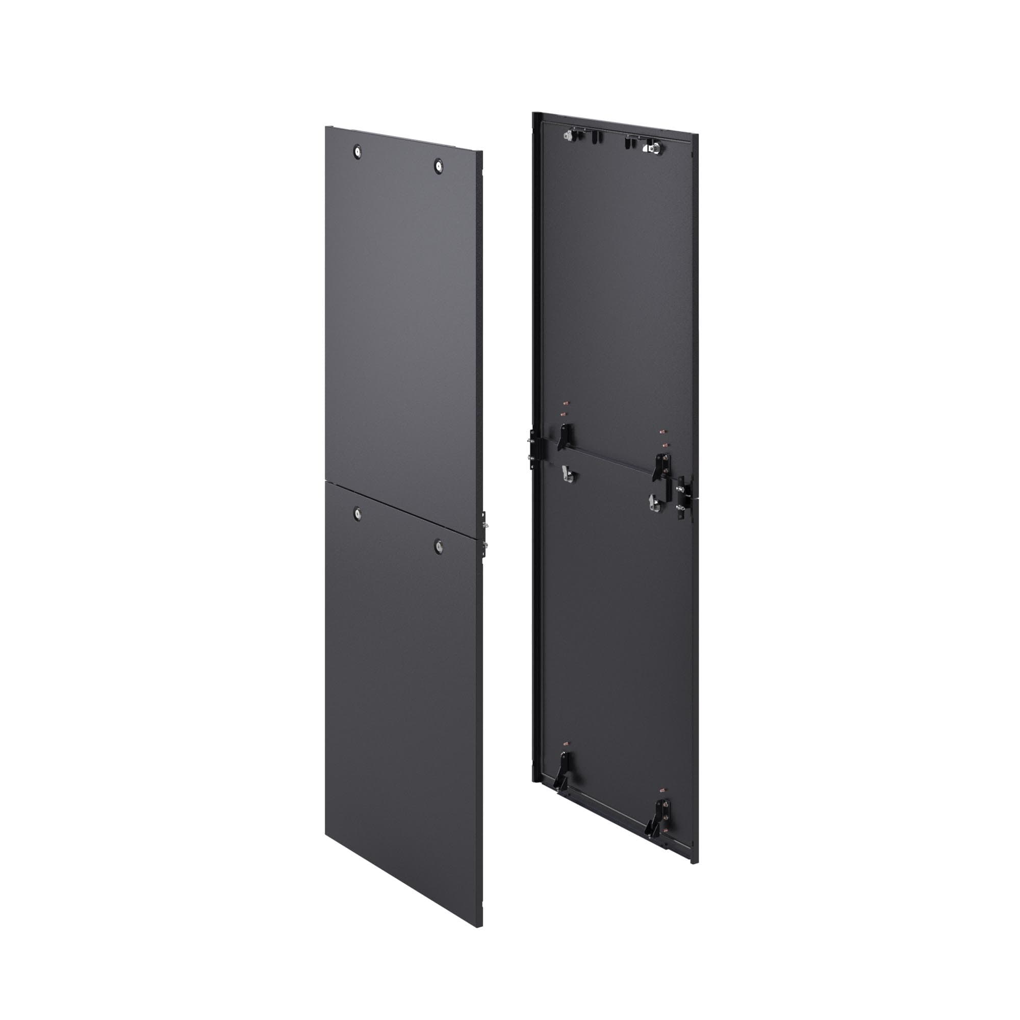 DKC Панель двухсекционная для напольных 19" IT-корпусов ДКС, 2 шт, 1800x800RAL9005
