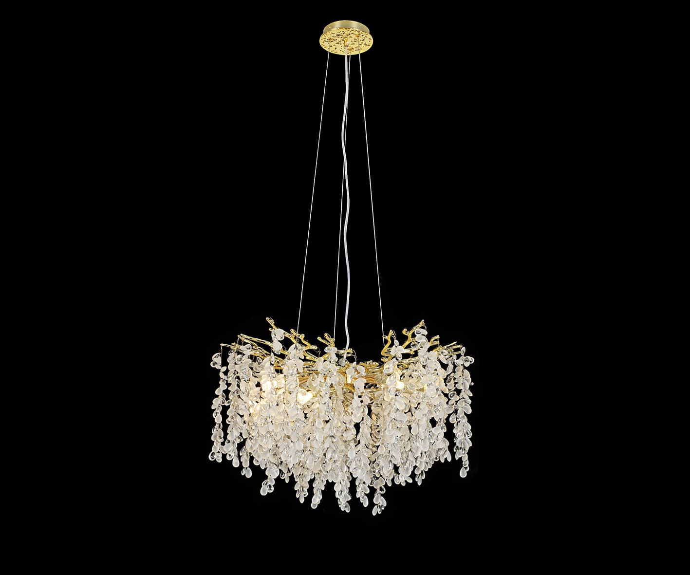 Kink Light 07879-60D,33 Люстра Шарми золото d60 h200 G9 8*7W