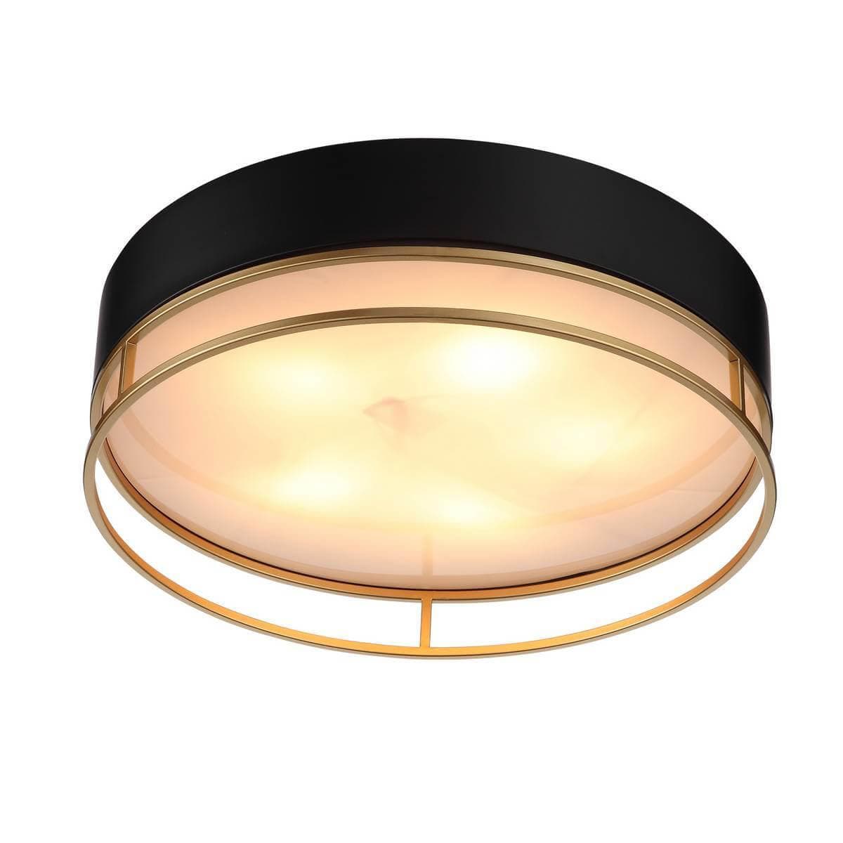 ST Luce SL1127.432.05 Светильник потолочный Черный, Матовое золото/Белый E14 5*40W — миниатюра 1