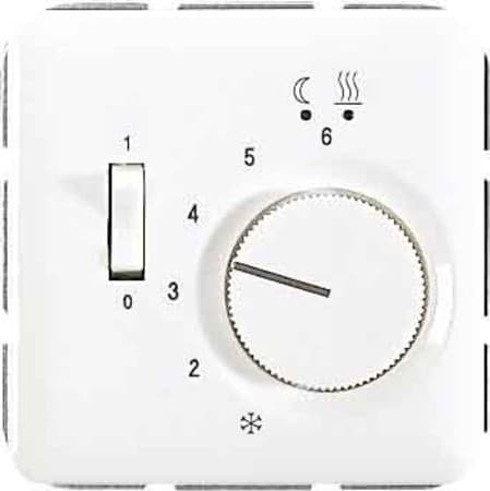 JUNG CD 500/CD plus Белая Накладка регулятора теплого пола (мех.FTR231U) CDFTR231PLWW