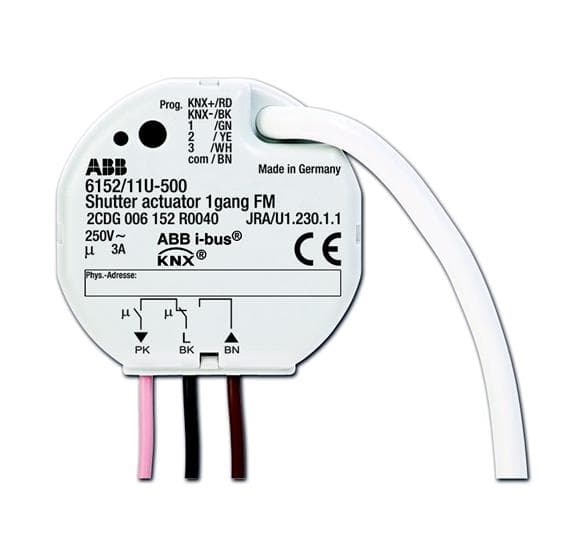 ABB 6152/11 U-500 Жалюзи активатор, 220В, 1-канальный, скрытый монтаж 2CKA006152A0040