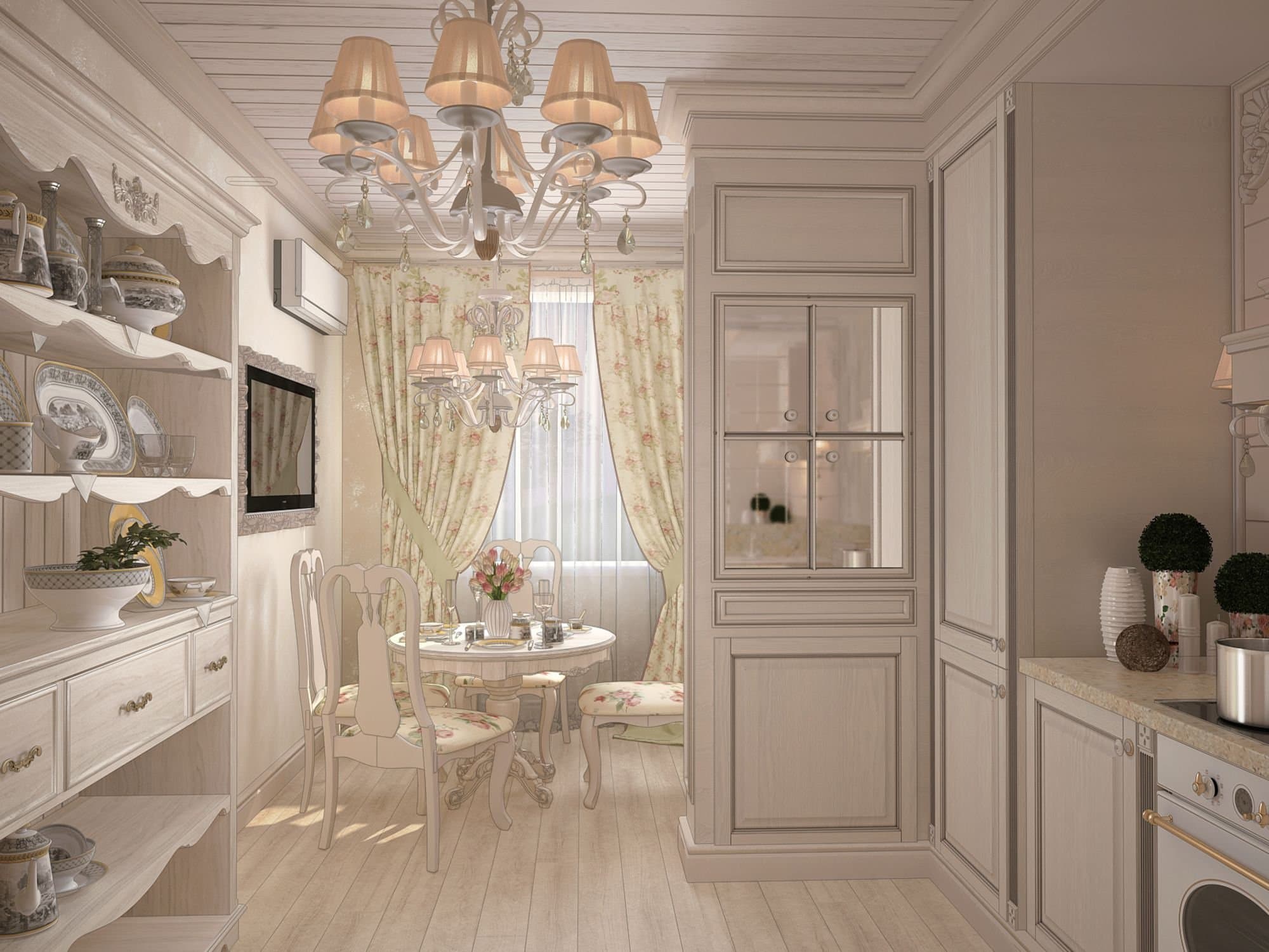 Maytoni Elegant Brionia Бежевый Люстра 8xE14 40W ARM172-08-G — миниатюра 4