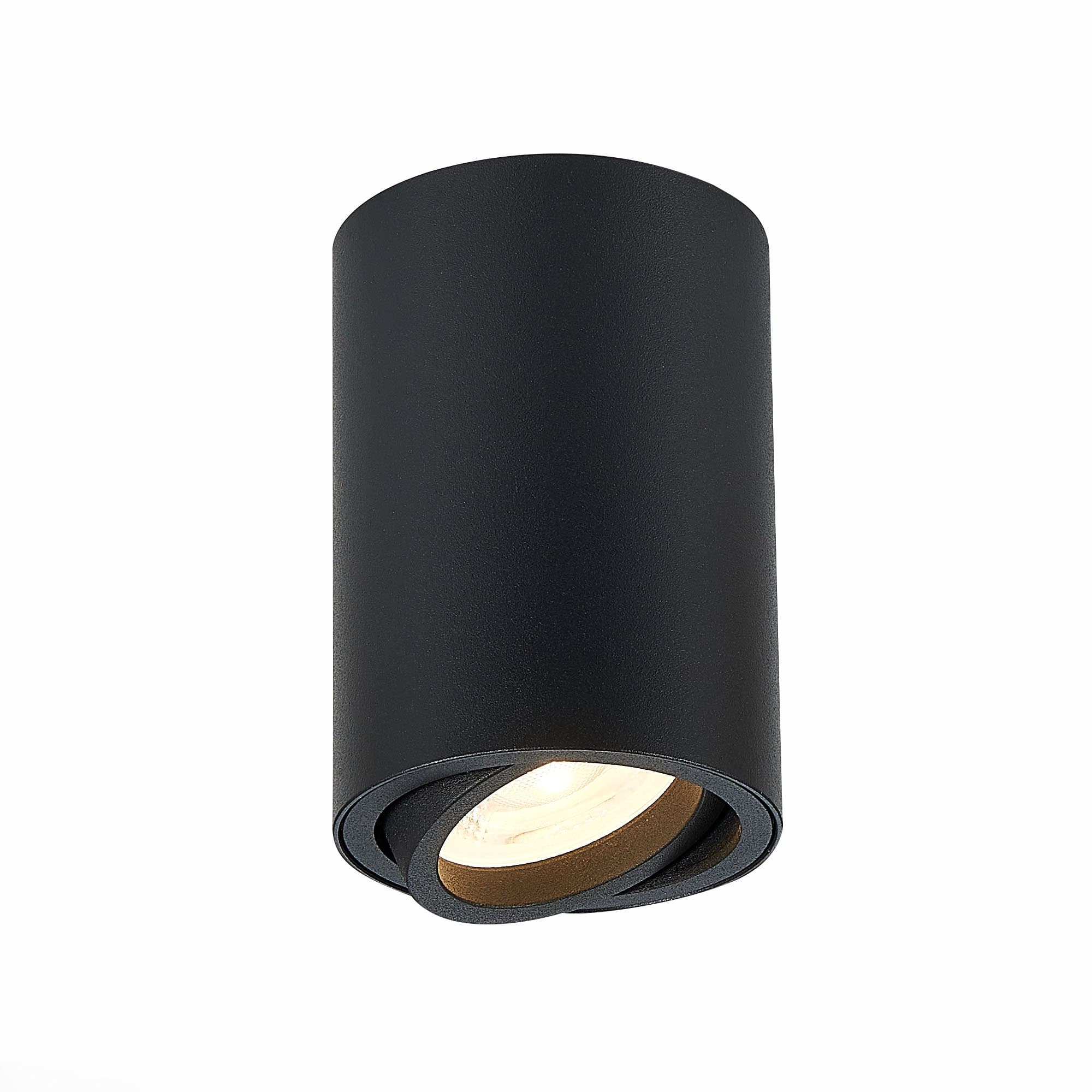 ST Luce ST108.407.01 Светильник потолочный Мат. черный GU10 1*50W D70xH100 220V Без ламп