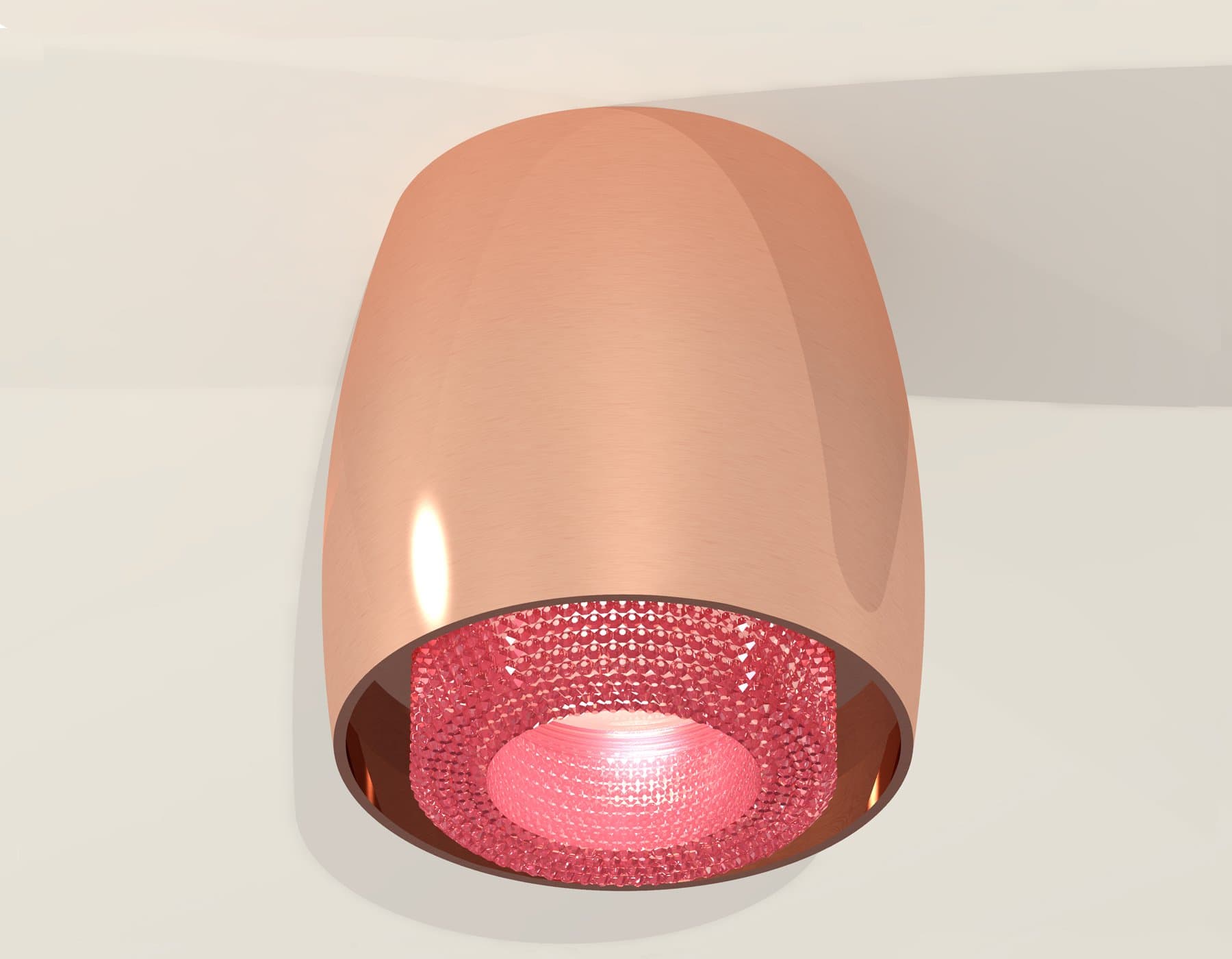 Ambrella Комплект накладного светильника с композитным хрусталем XS1144011 PPG/PI золото розовое полированное/розовый MR16 GU5.3 (C1144, N7193) — миниатюра 3