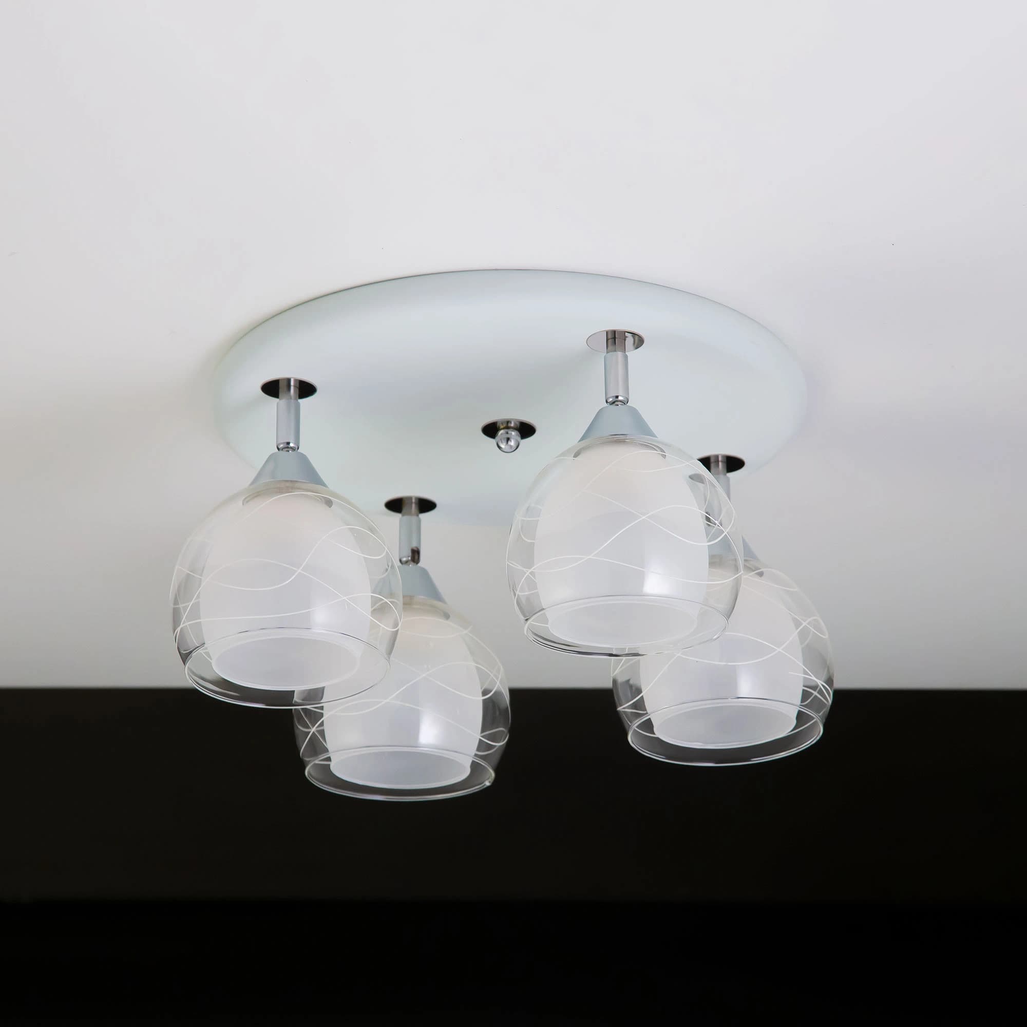 Citilux CL158141 Самба Бел+Хром Светильник Люстра — миниатюра 3