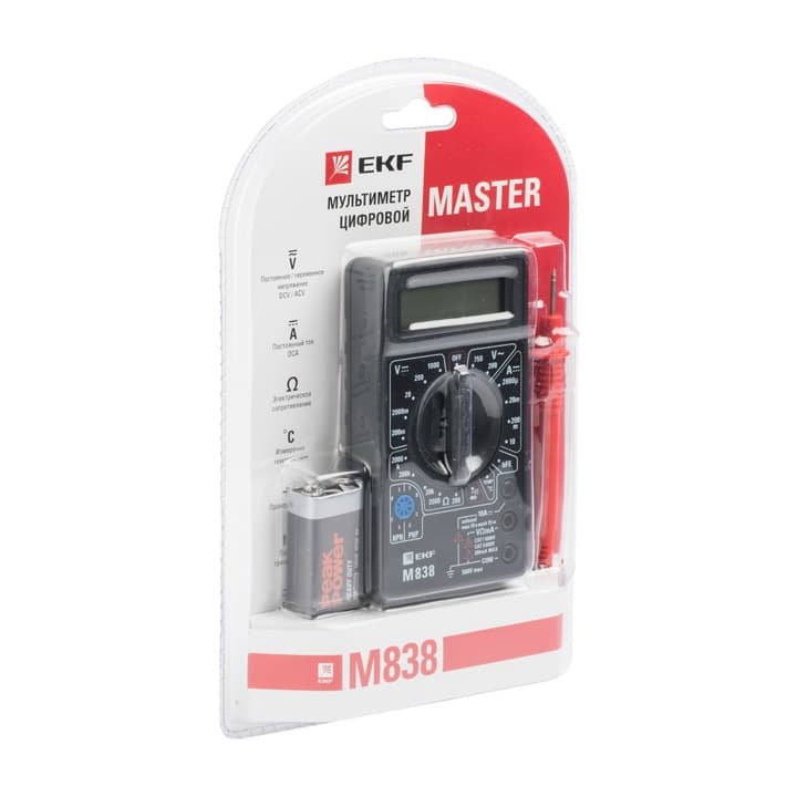 EKF Basic Мультиметр цифровой M838 Master — миниатюра 4