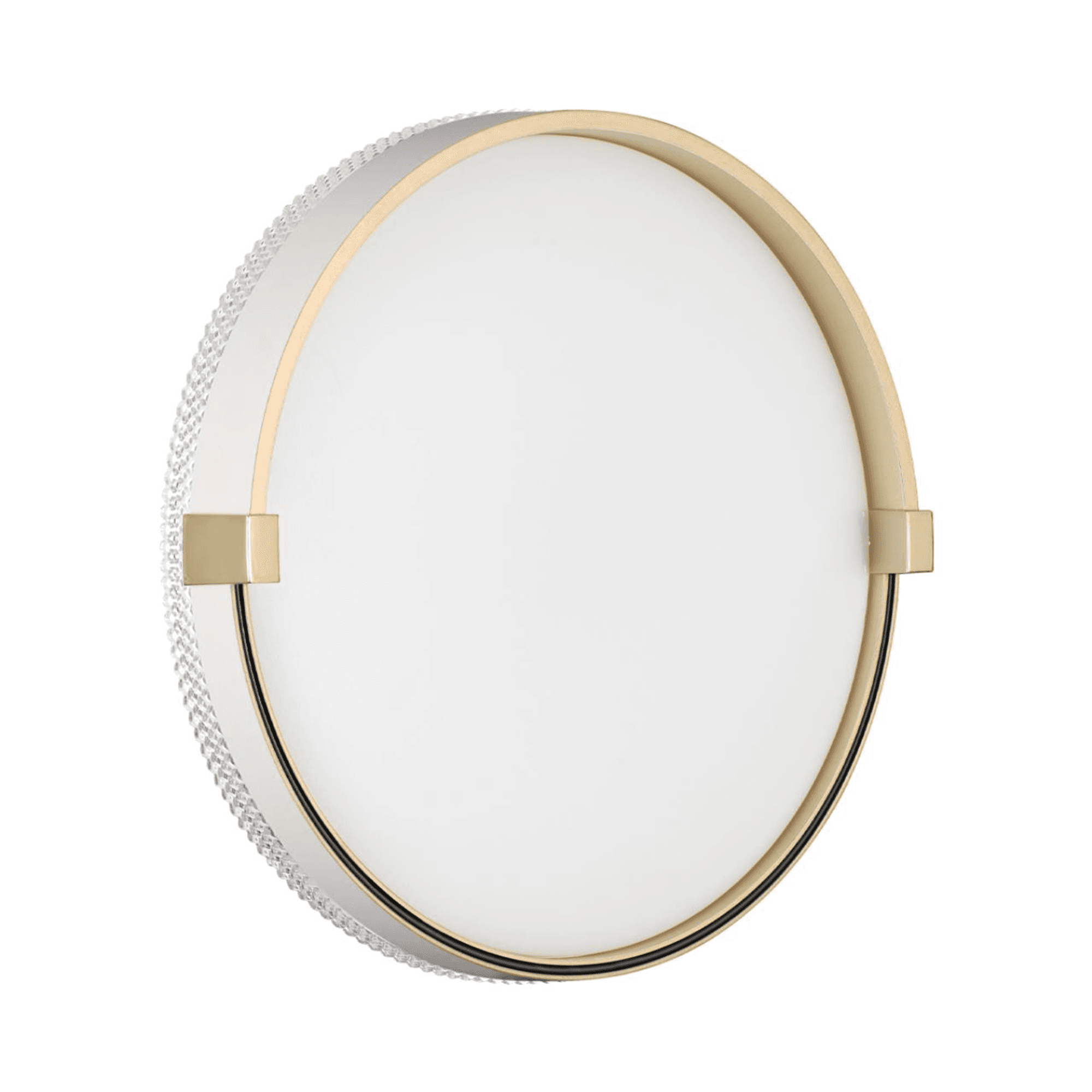 Sonex 7646/CL PALE SN Светильник пластик/белый/золотой LED 30Вт 4000К D340 IP43 OLIDI WHITE
