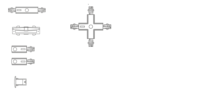 Connector FD direct internal white DALI