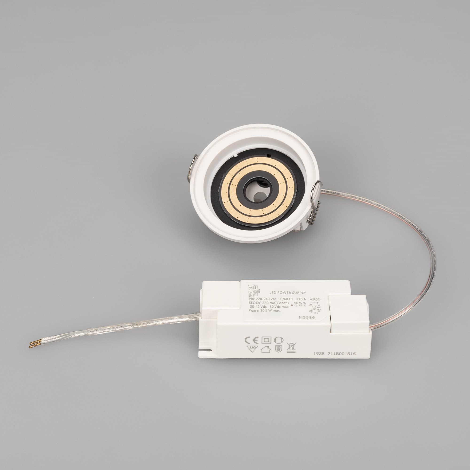 Arlight Корпус PLURIO-BASE-BUILT-R77 (WH, 1-2, 200mA) (IP20 Металл, 3 года) 030264 — миниатюра 2
