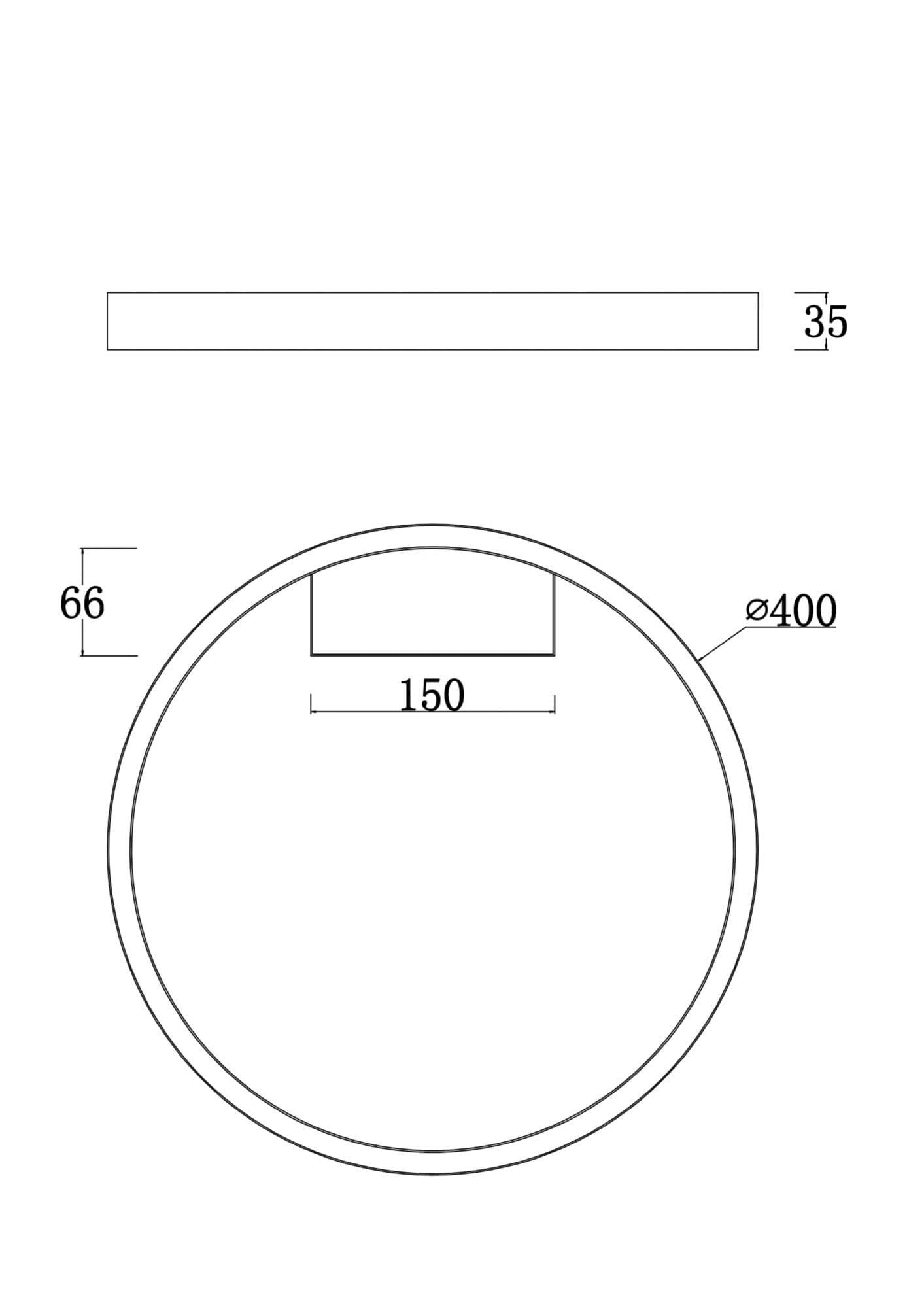 Maytoni Technical Rim Белый Потолочный светильник MOD058CL-L25W4K — миниатюра 3