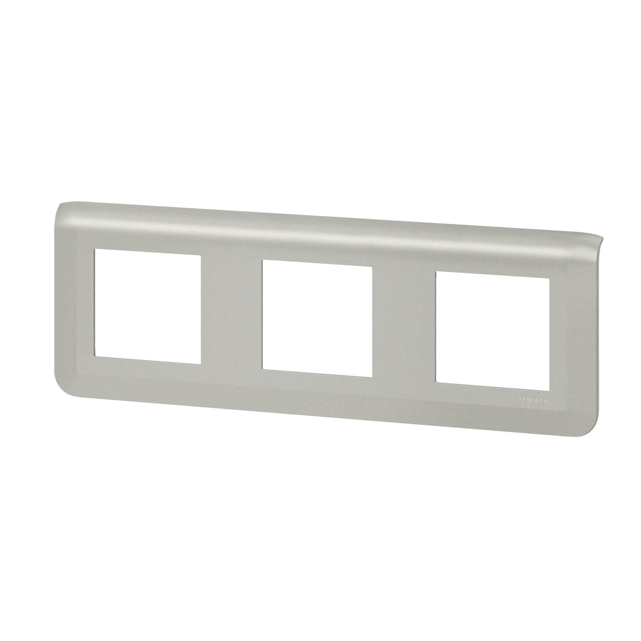 Legrand Mosaiс Рамка - Программа Mosaic - 3Х2 модуля - алюминий 079306L — миниатюра 2
