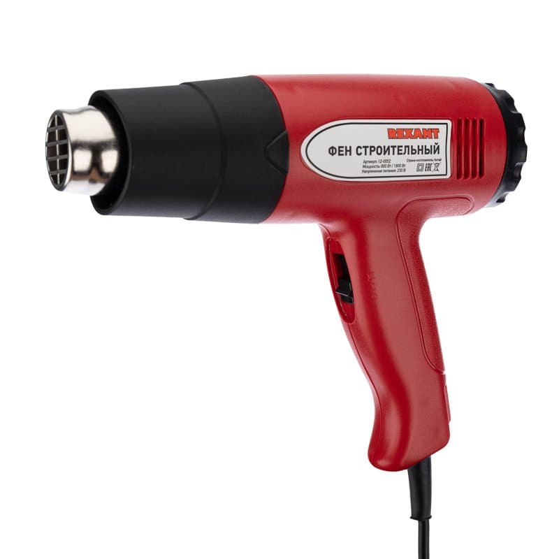 Электрофен для термоусадки с терморегулятором 220V/800-1500 Вт Rexant 12-0052 — миниатюра 1