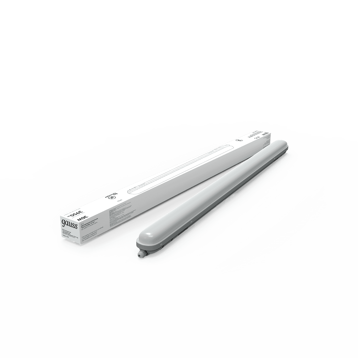 Gauss Св-к линейный СПП-176 EVO 36W 3950lm 4000K 200-240V IP65 1200*76*66мм соед в линию LED 864425236 — миниатюра 2