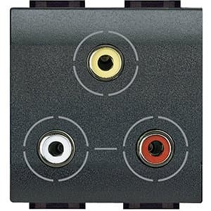 BT LL Антрацит Разъём 3xRCA L4283