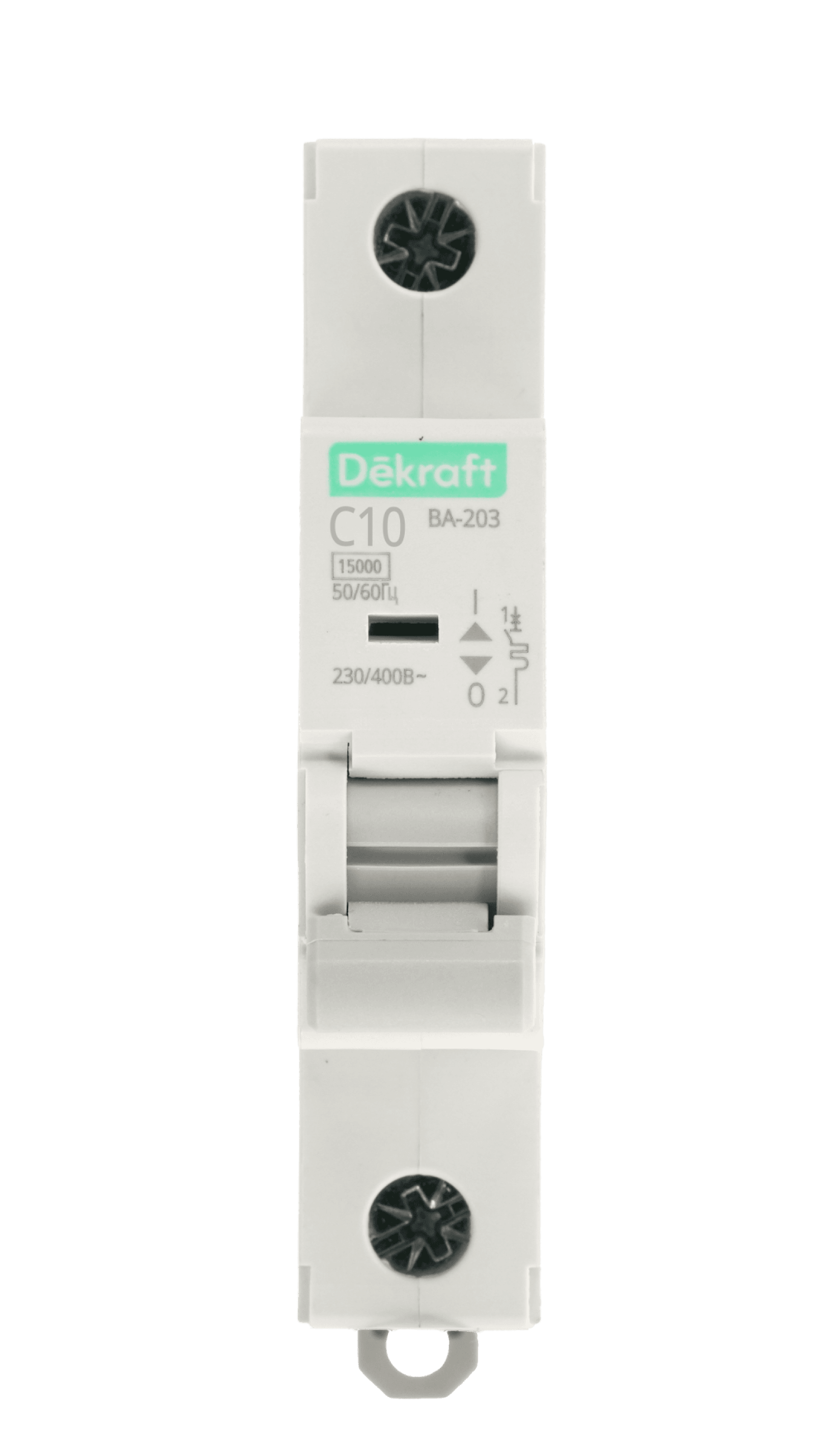 DEKraft ВА-203 Автоматический выключатель 1P 10A х-ка C 15кА — миниатюра 2