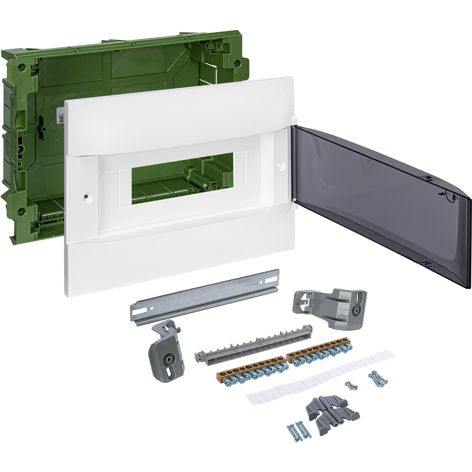 Legrand Practibox S Пластиковый щиток Встраиваемый (в полые стены) 1X12 Дымчатая дверь 135571 — миниатюра 5