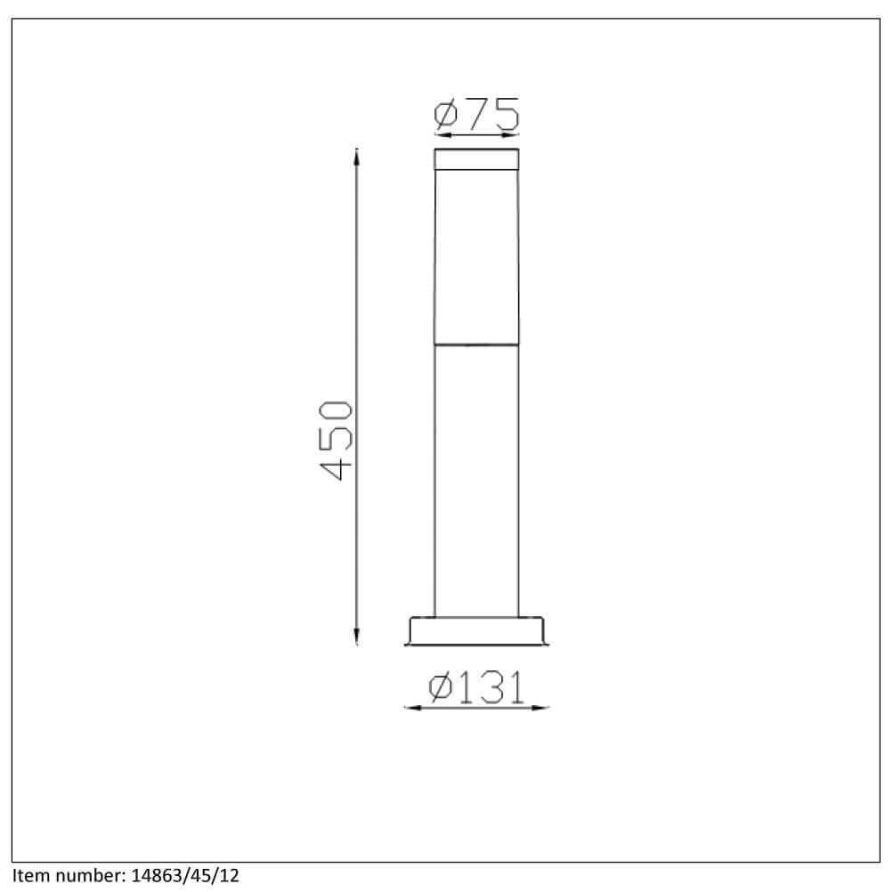 Lucide KIBO Матовый хром Уличный светильник 14863/45/12 — миниатюра 3
