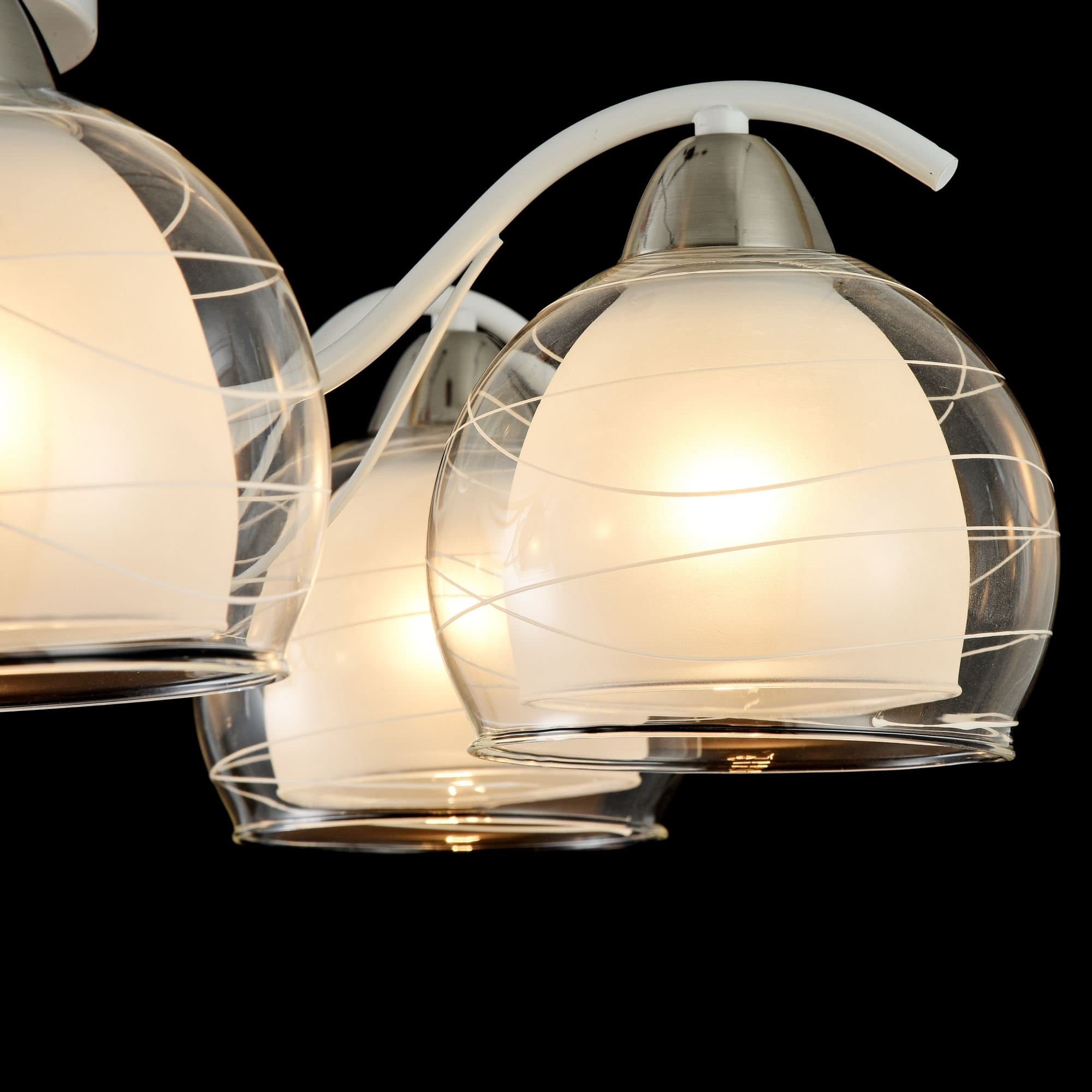 Freya Modern Nikki Белый Потолочный светильник E14 60W FR5052-CL-06-W — миниатюра 5