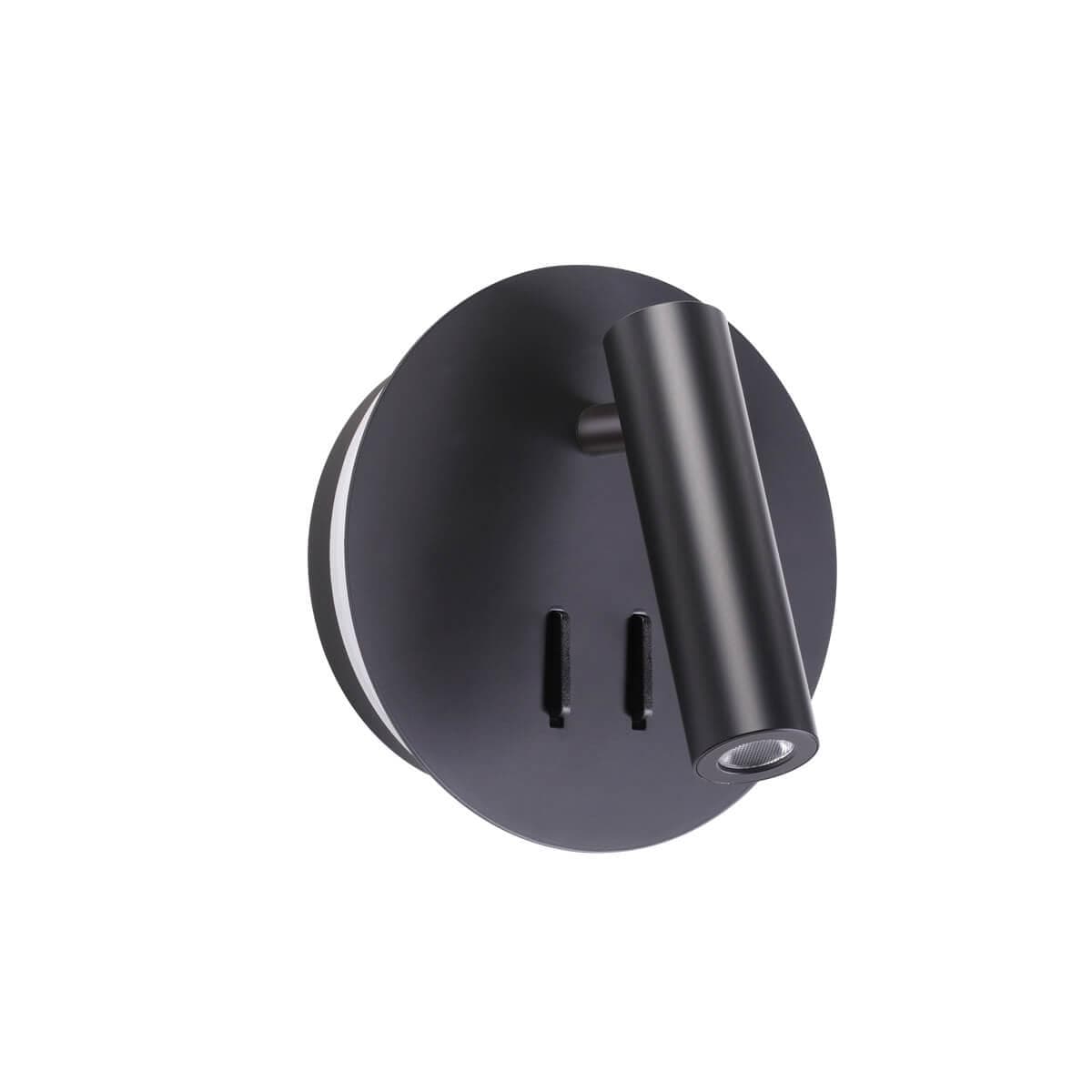 Odeon Light 3911/9WL ODL20 243 черный/металл Наст-й свет-к с лампой д/чтения с выкл LED 9W 3000K 220V BEAM — миниатюра 2