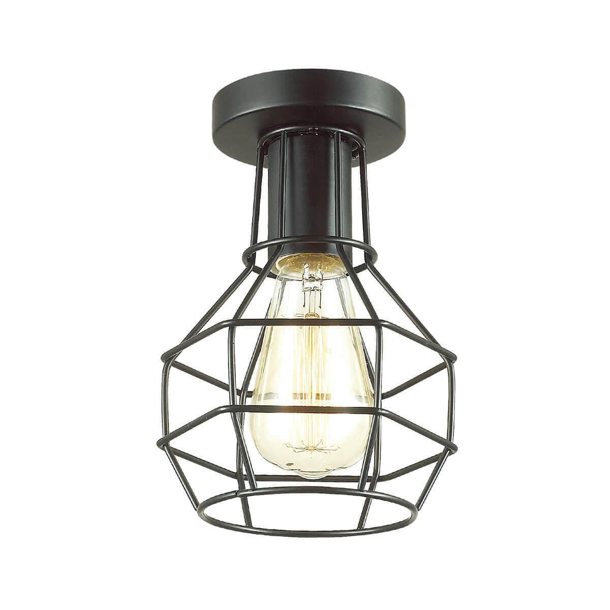 Lumion 3637/1C LN18 143 черный Светильник потолочный E27 60W 220V HARALD — миниатюра 1