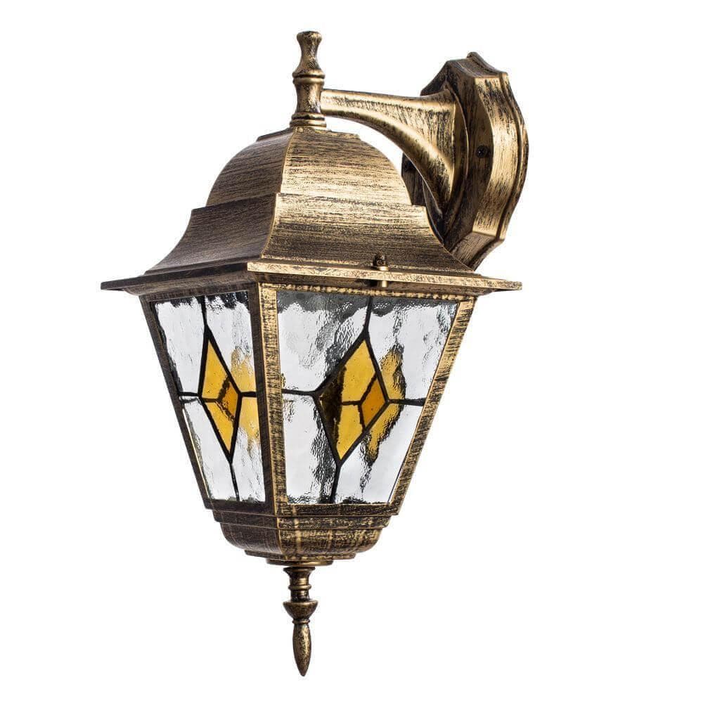 Arte Lamp Berlin Коричневый/Белый Светильник уличный настенный 1x75W E27 A1012AL-1BN
