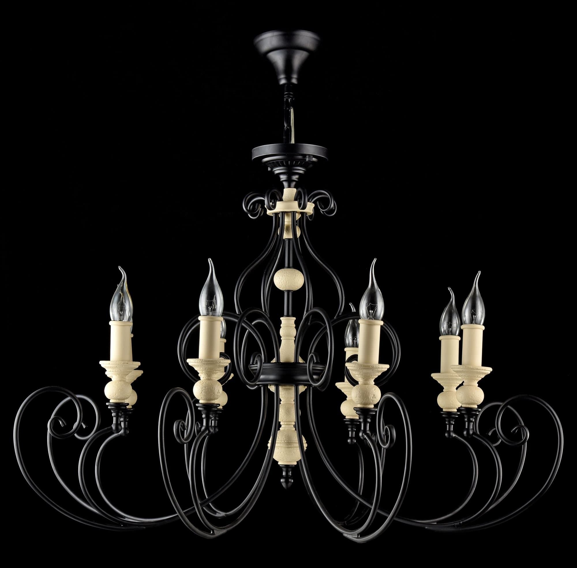 Maytoni House Karina Черный Люстра 8xE14 60W H631-PL-08-B — миниатюра 5