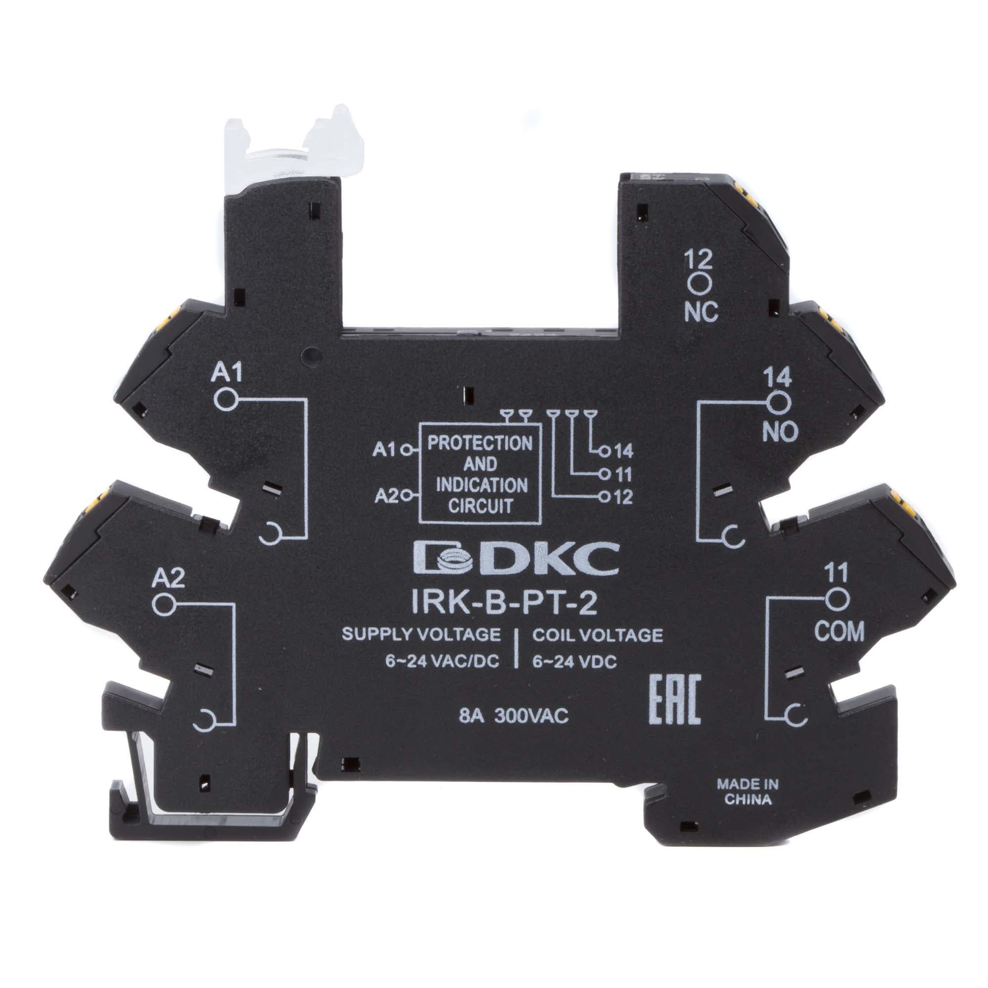 DKC Колодка ультратонкая для реле серии RIS, вх. напр. 6-24V DC, push-in клеммы