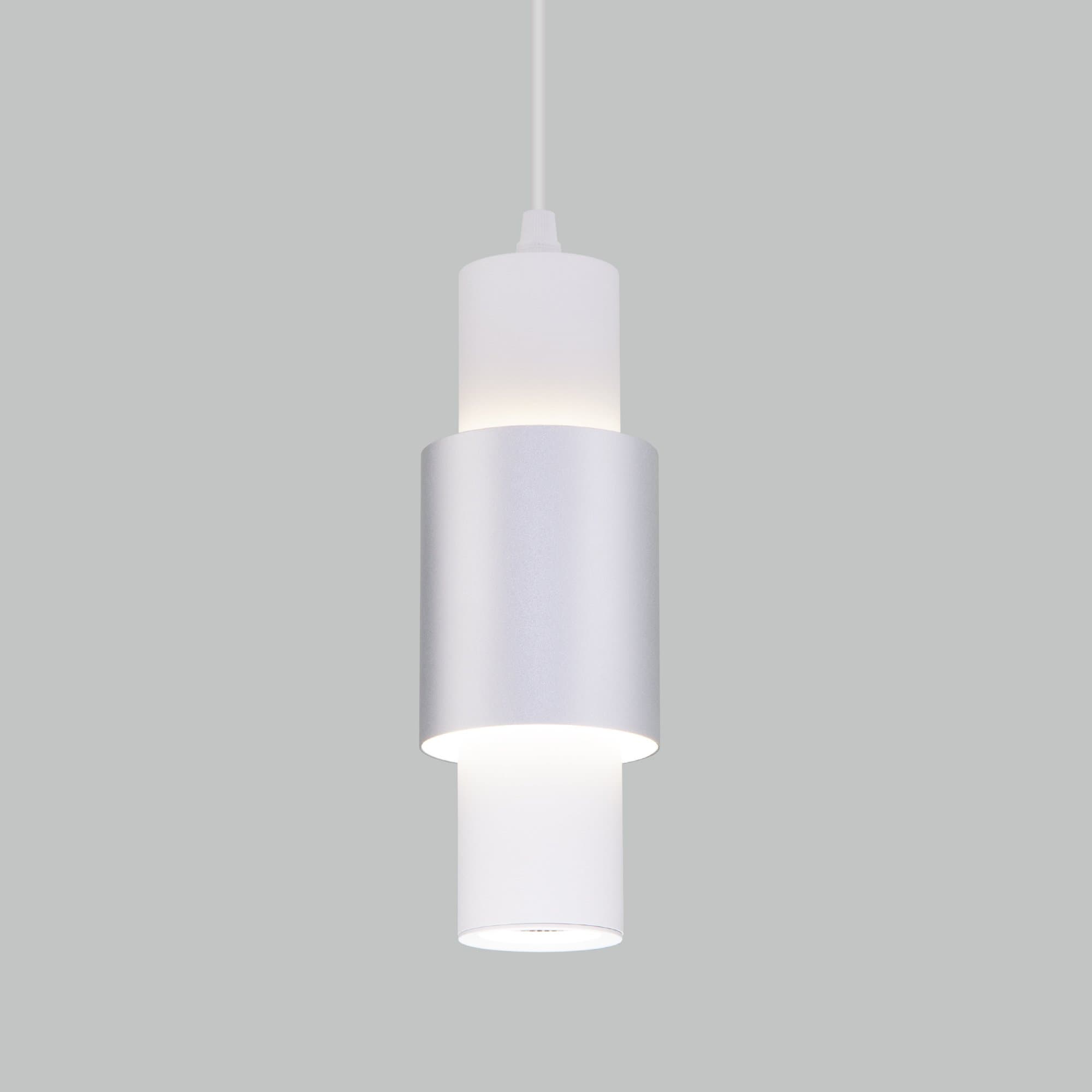 Eurosvet 50204/1 LED Светильник подвесной белый/матовое серебро a051716 — миниатюра 1