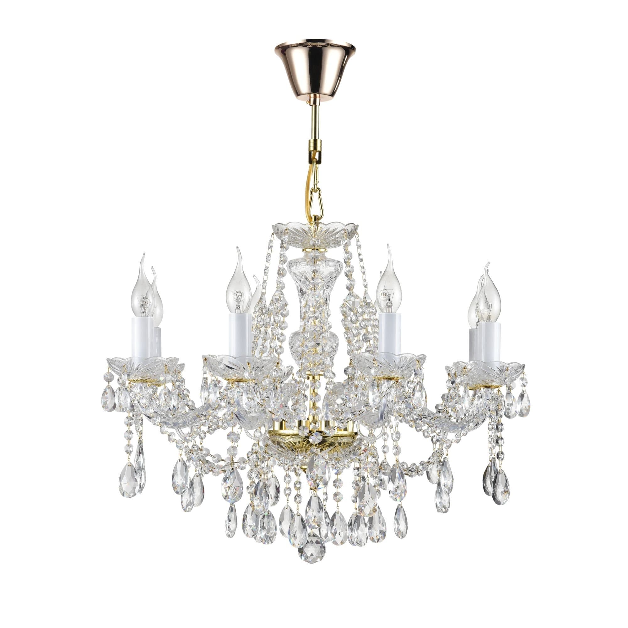 Maytoni Royal Classic Beatrix Золото Люстра 8xE14 60W DIA019-08-G — миниатюра 3