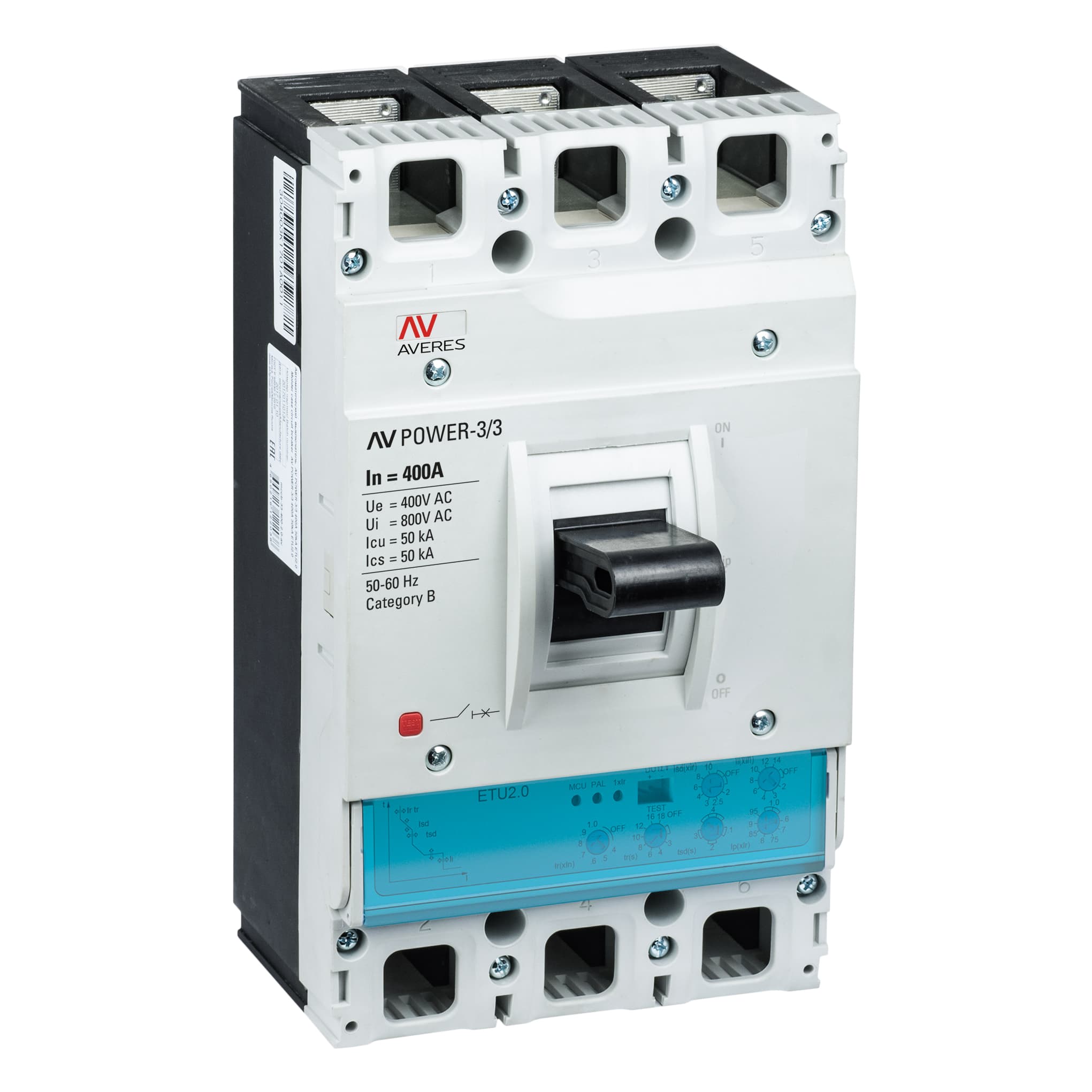 EKF Автоматический выключатель AV POWER-3/4 4P 400А 50kA ETU2.0
