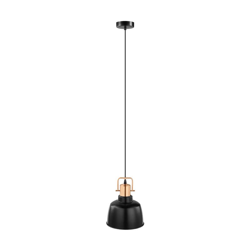 Eglo Подвес BODMIN, 1х60W(E27), Ø215, H1100, сталь, черный, медь 49692