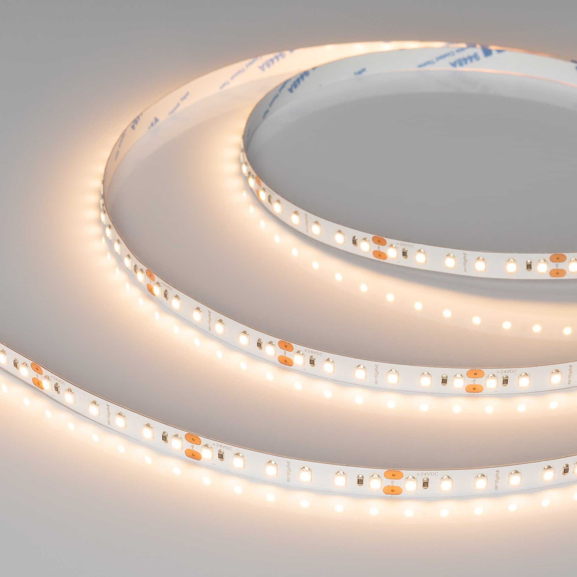 Arlight Светодиодная лента NT-A120-8mm 24V Warm2700 (9.6 W/m, IP20, 3528, 5m) (Открытый) 033523 — миниатюра 2