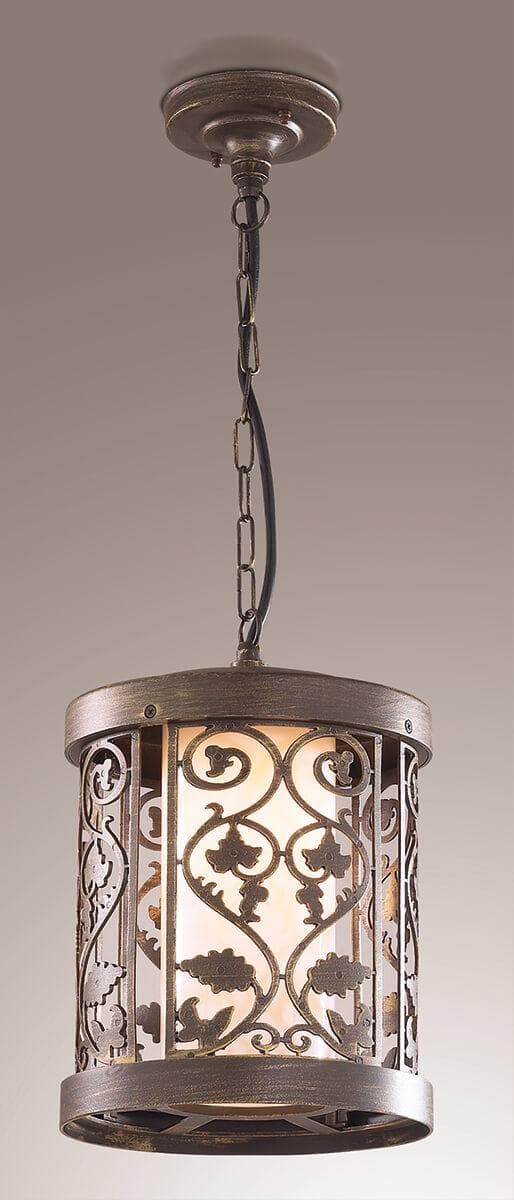 Odeon Light 2286/1 ODL12 853 патина коричневый Уличный светильник-подвес IP44 E27 100W 220V KORDI — миниатюра 2
