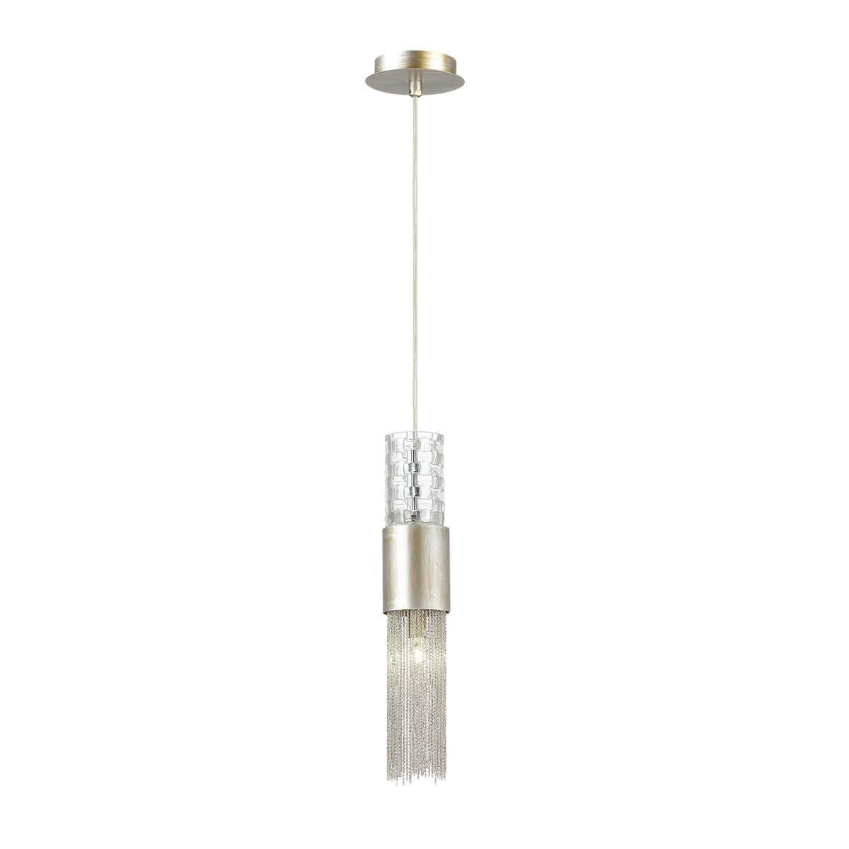 Odeon Light 4631/1 ODL20 419 серебристый/стекло/металл.цепочки Подвес G9 1*40W 220V PERLA — миниатюра 1