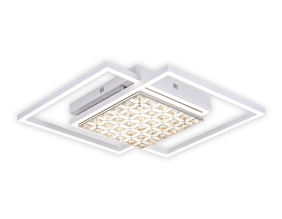 Ambrella Потолочный светодиодный светильник с пультом FA112 WH белый 96W 850*660*110 (ПДУ РАДИО 2.4)