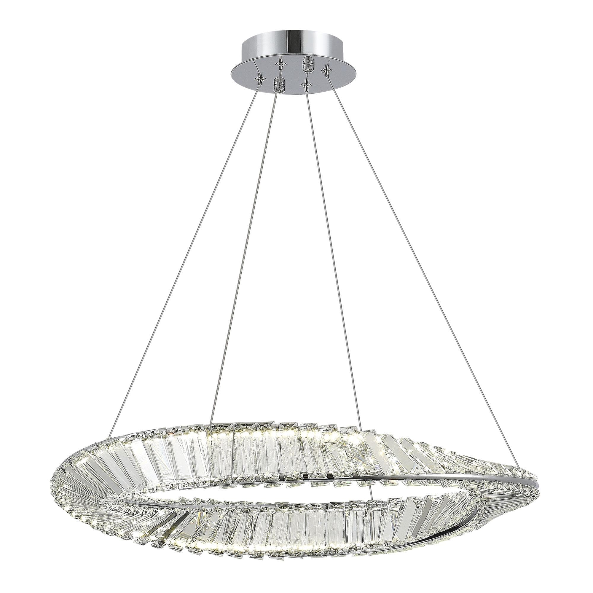 ST Luce SL6204.101.01 Светильник подвесной Хром/Прозрачный LED 1*32W 4000K